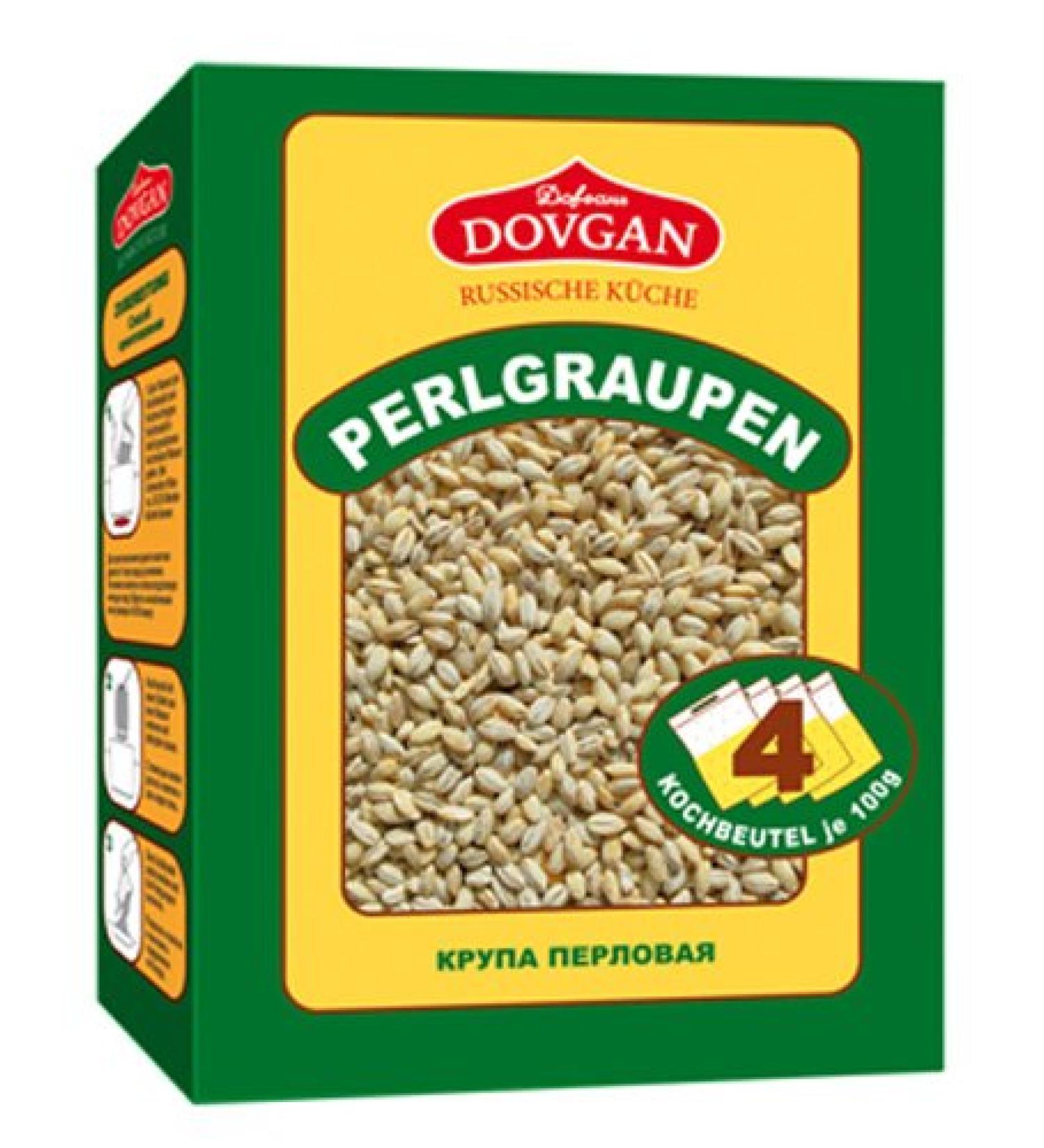 Dovgan Pearl Barley 4 x 100 g portion bags 400 g
