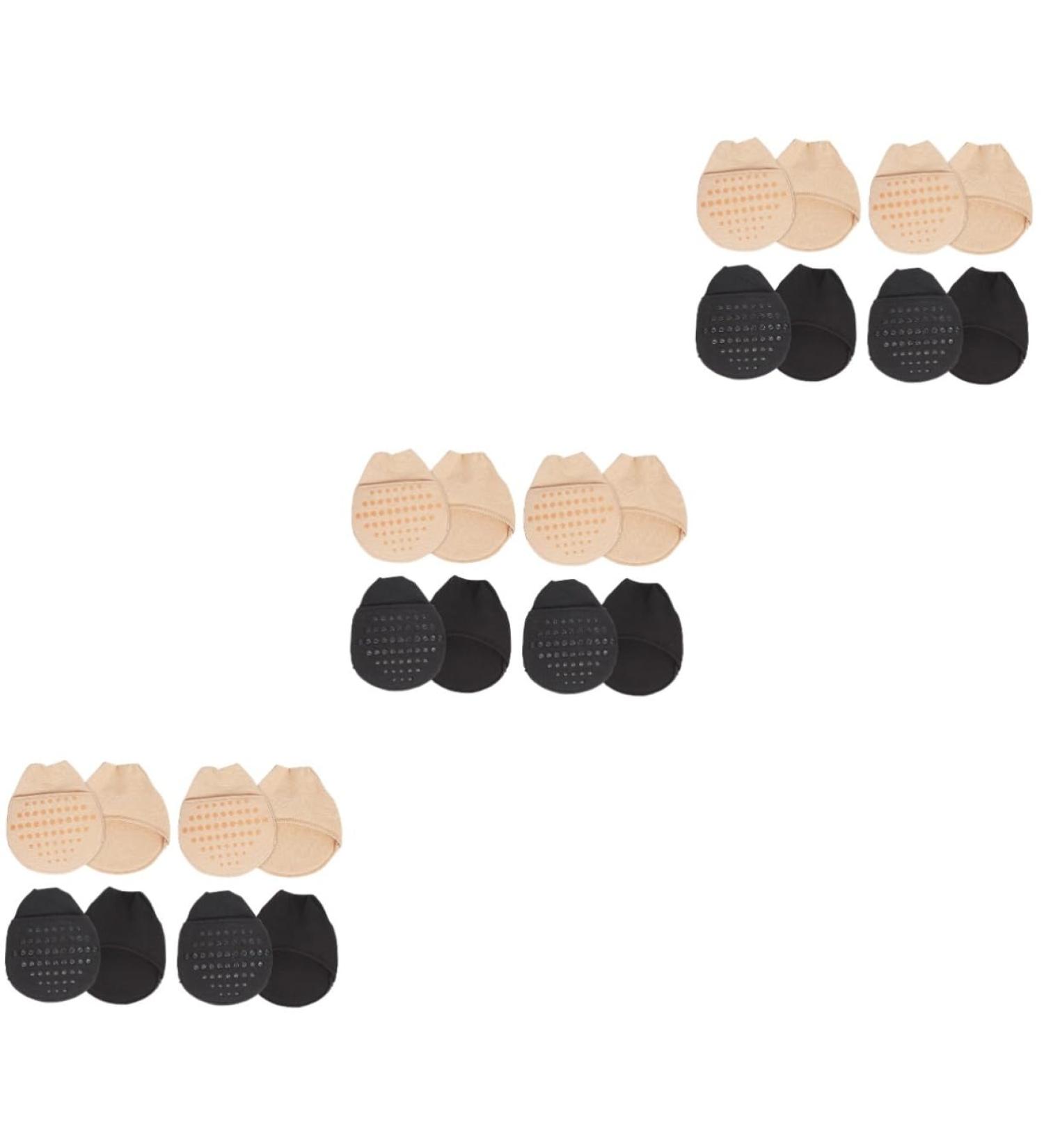 FRCOLOR 12 Pairs Forefoot Socks Semi-Seamless Socks High Heel Shoes for Women Dance Socks Forefoot Socks for Women Sweat-Absorbing Forefoot Padding Invisible Half Socks - Buy Online on GoSupps.com