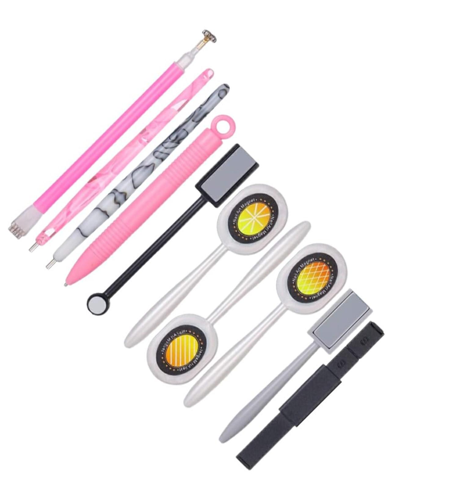 AUklOPVZZ Effortlessly Stunning Nail Designs With Magnetic Nail Polish Tools Easy To Carry And Store Metal Nail Magnetic Tool Set - Buy Online on GoSupps.com