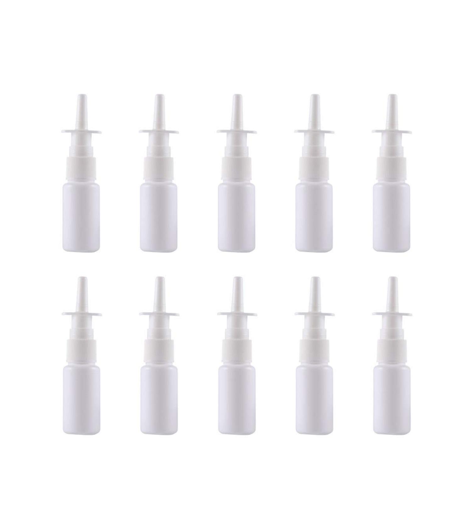 SUPVOX 20-Pack Nasal Spray Bottles - Fine Fog Atomizer Pump - Empty Plastic Spray Bottles for Travel & Daily Use - Buy Online on GoSupps.com
