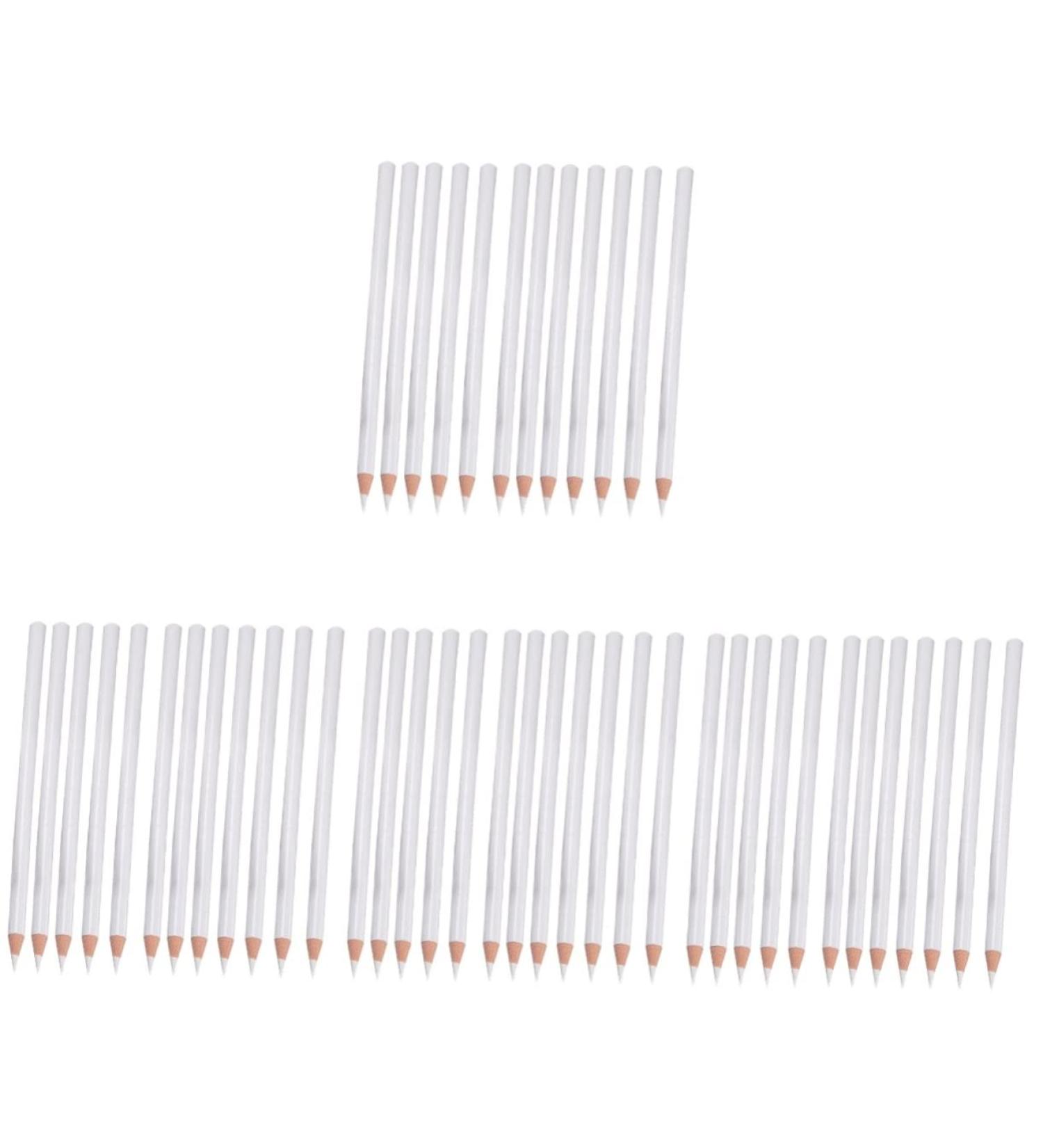 FRCOLOR 48 Pieces White Pencil Nail Dotting Pen Rhinestone Picker Tool Pen for Collecting Gemstones Nail Tip Pen Wax Crayon Drill Pen Ballpoint Pen Jewel Glue Stick Bamboo - Buy Online on GoSupps.com