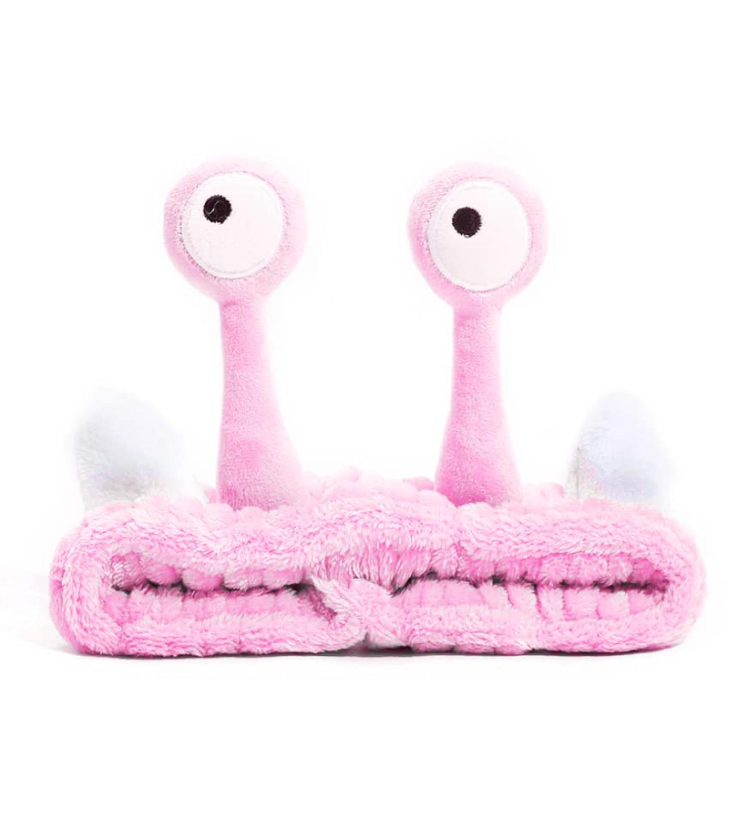 Hofar Face Wash Headband Hairband with Palm and Snail Coral Fleece - Pink - Buy Online on GoSupps.com