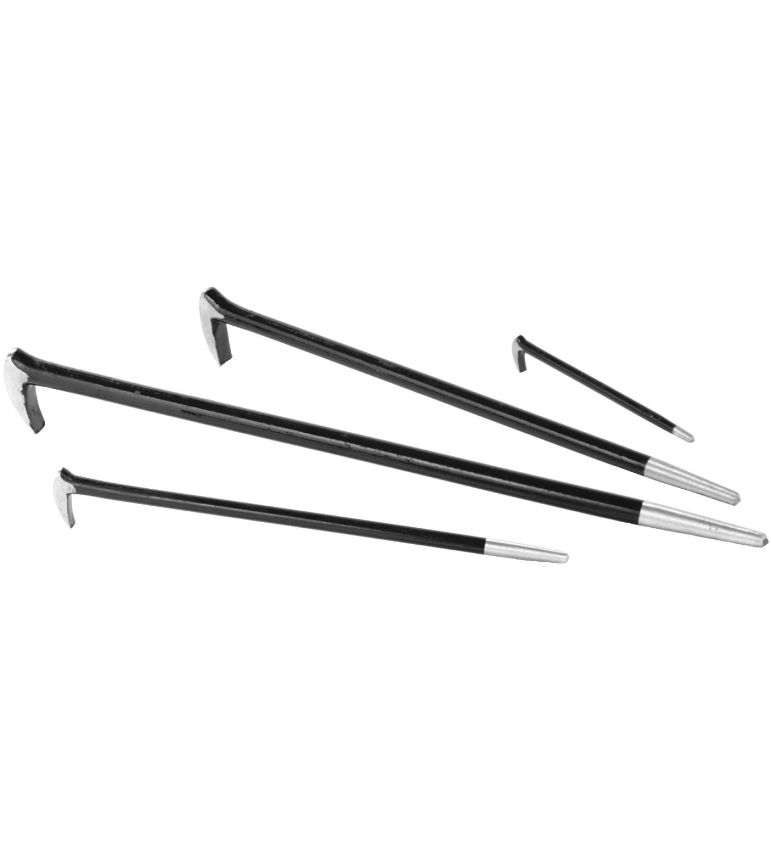 Performance Tool W2021 Roll Type Pry Bar Set  4-Piece 4 pc Roll Type Pry Bar Set