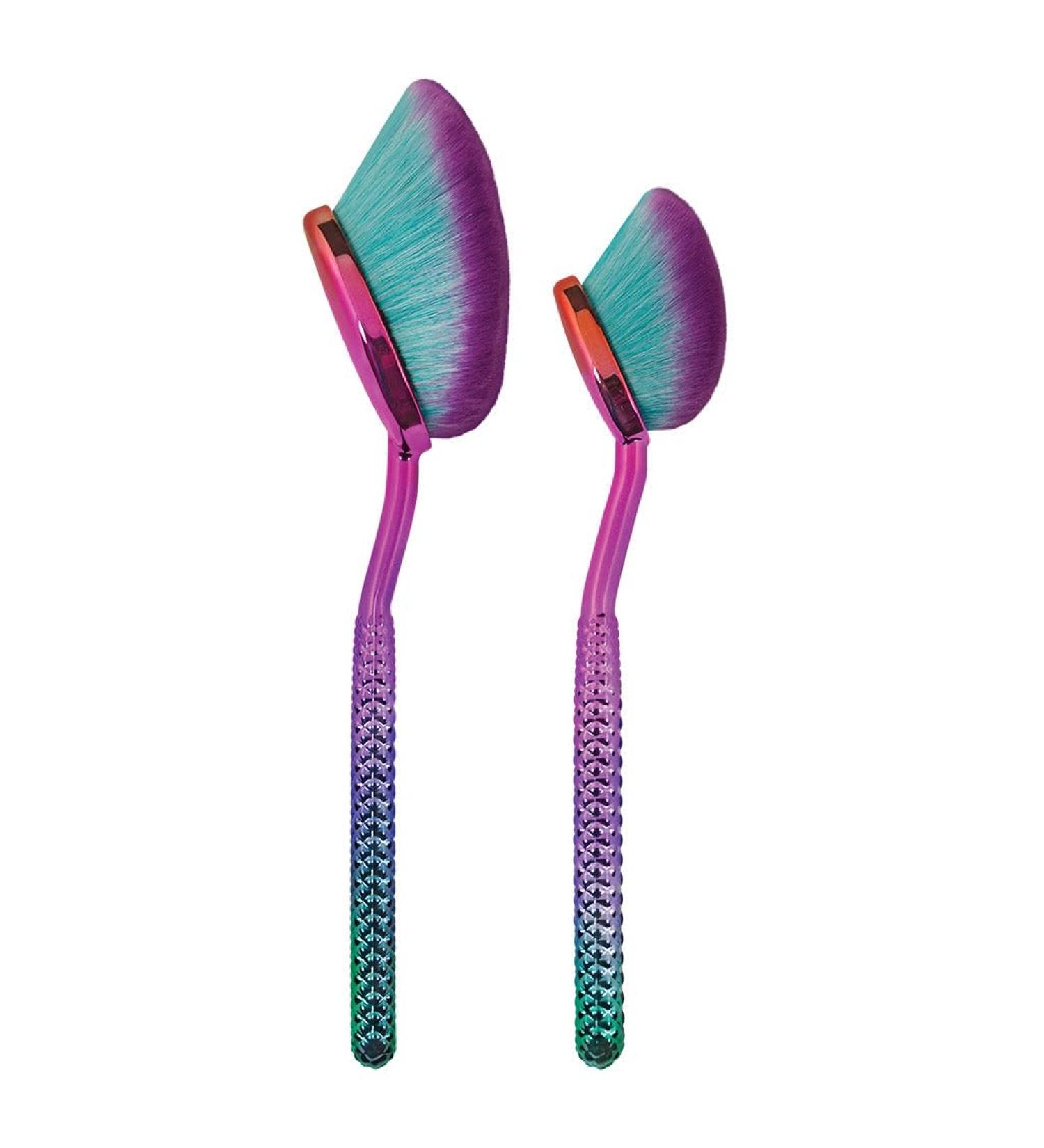 Buy Moda Royal & Langnickel 4pc Prismatic Precision Powder Oval Makeup Brush Set - Large & Small Brushes for Flawless Makeup | International Shipping Available - Buy Online on GoSupps.com
