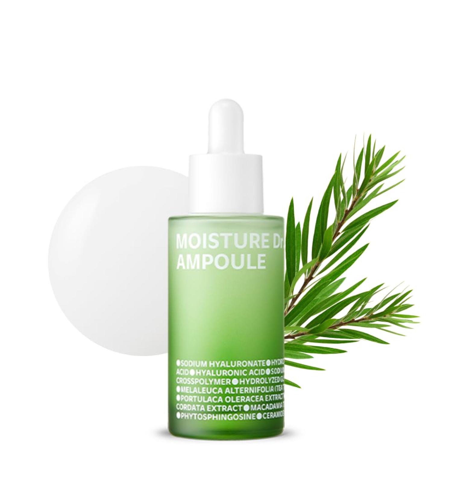 ISOI Moisture Dr.Ampoule 40ml | Hydrating Facial Moisturizer for Dry & Sensitive Skin | Tea Tree Ceramide & Hyaluronic Acid | Skin Barrier Repair - Shop Internationally - Buy Online on GoSupps.com