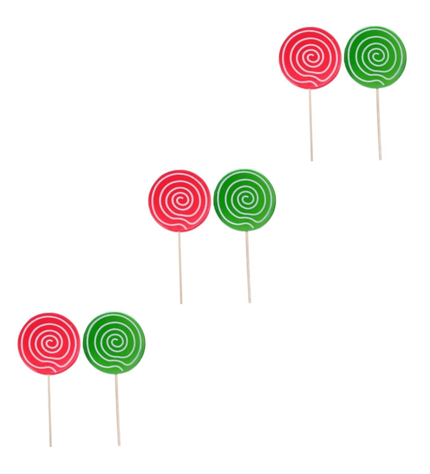 Alipis 6 Pcs Christmas Sto The Gift Models Kids Toys Christmas Lollipop Ornament Peg with Hook Children Playthings Decorative Lollipop Photo Prop Wedding Photo Props Candy Fake Food Nail - Buy Online on GoSupps.com