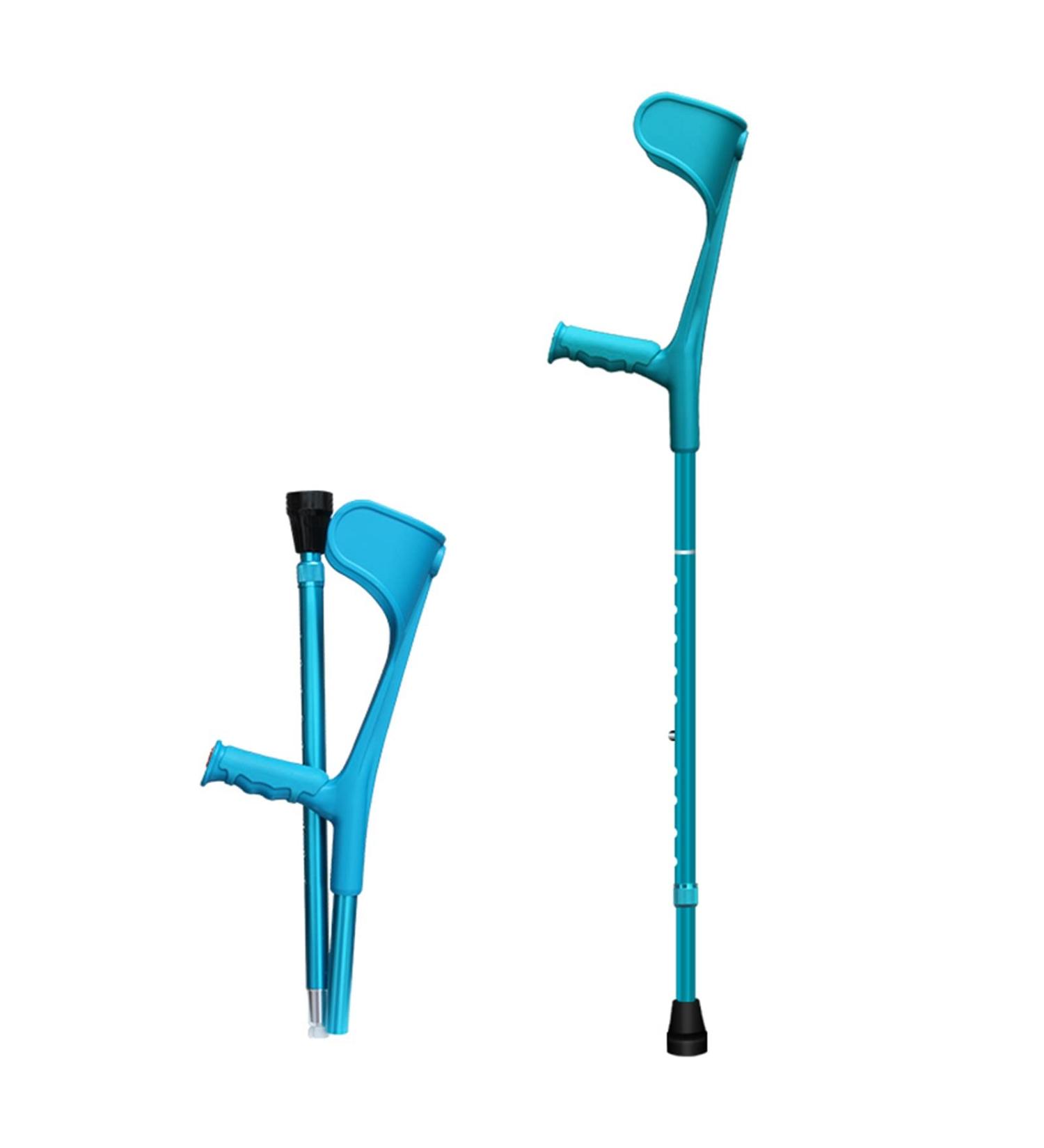 Forearm Crutches Adult Ergonomic Adjustable Heavy Duty Non-Slip Open Cuff Crutches Aluminum Alloy Folding Lightweight Crutches 2 Units Lucky Star - Buy Online on GoSupps.com