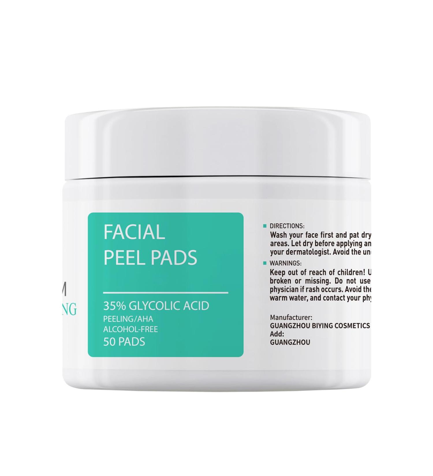 Glycolic Acid Pads 35% Glycolic Acid Peel AHA Facial Resurfacing Pads Exfoliating Pads for Face Glycolic Acid Wipes Glycolic Peel Pads Facial Wipes Exfoliant Pads Glycolic Acid Toner Serum 50 Pads - Buy Online on GoSupps.com