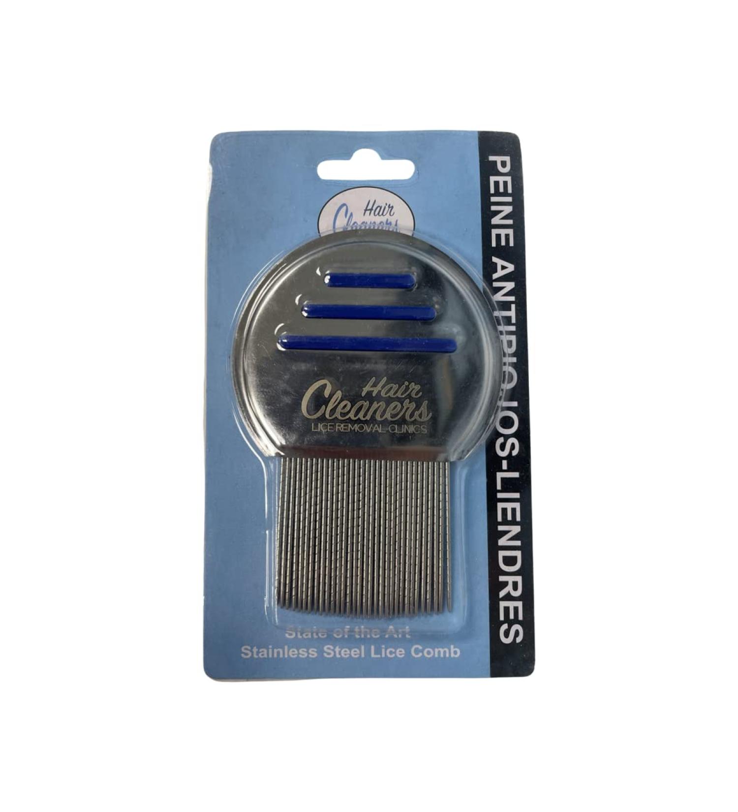 Stainless Steel Lice Removal Comb with Long Teeth and Microgrooved Technology for Complete Egg Elimination - Buy Online on GoSupps.com