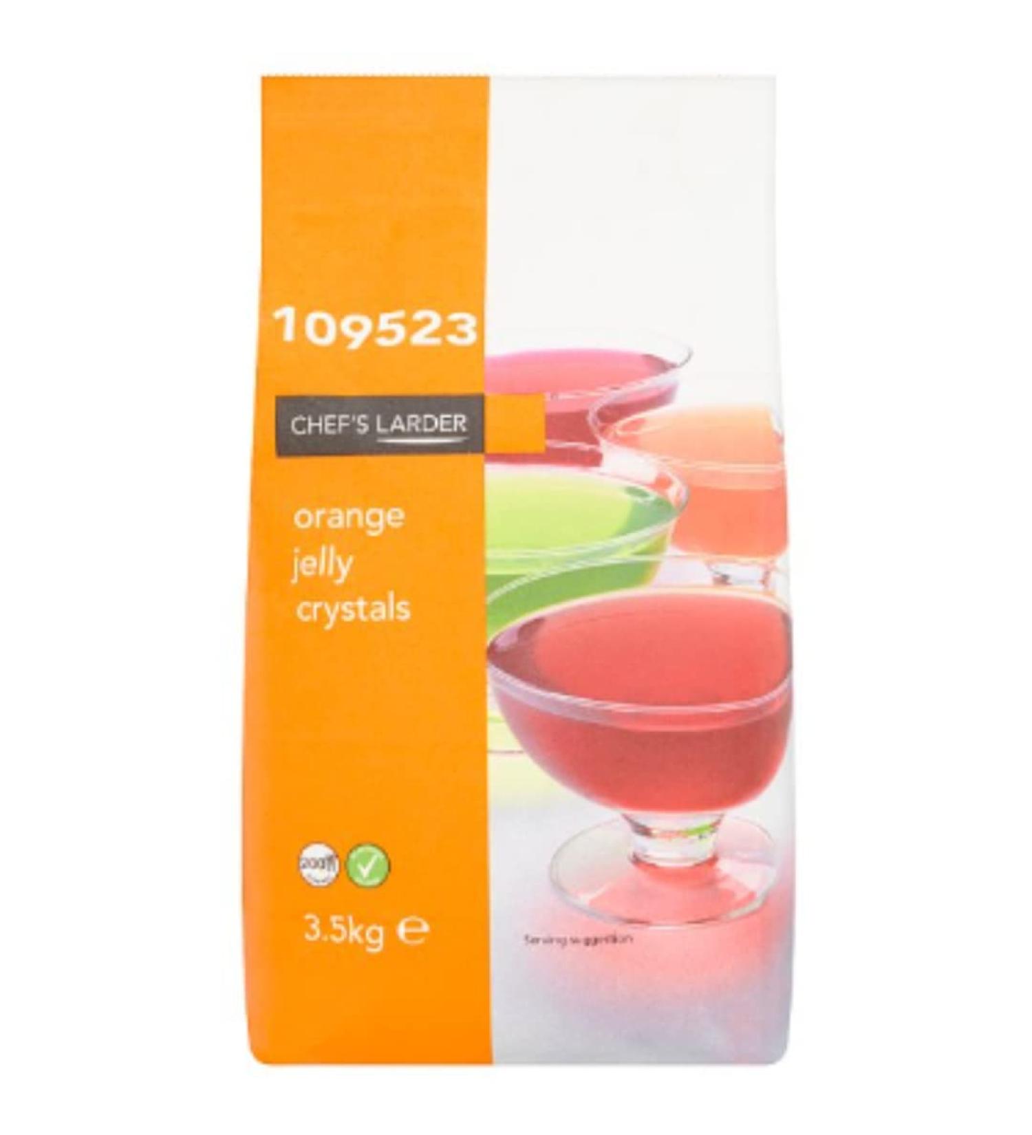 Chef's Larder Orange Jelly Crystals 3500g x 1 Jelly Crystal 1