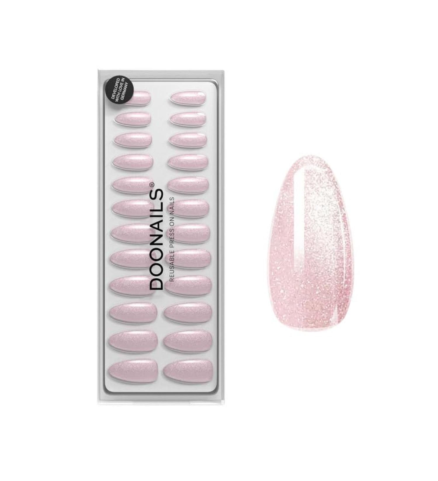 Doonails Soft Gel Press-On Nails | 30 Set Rose Cat Eye Almond | Salon Quality Full Cover Fake Nails | Comfortable Fit & Natural Look - Buy Online on GoSupps.com