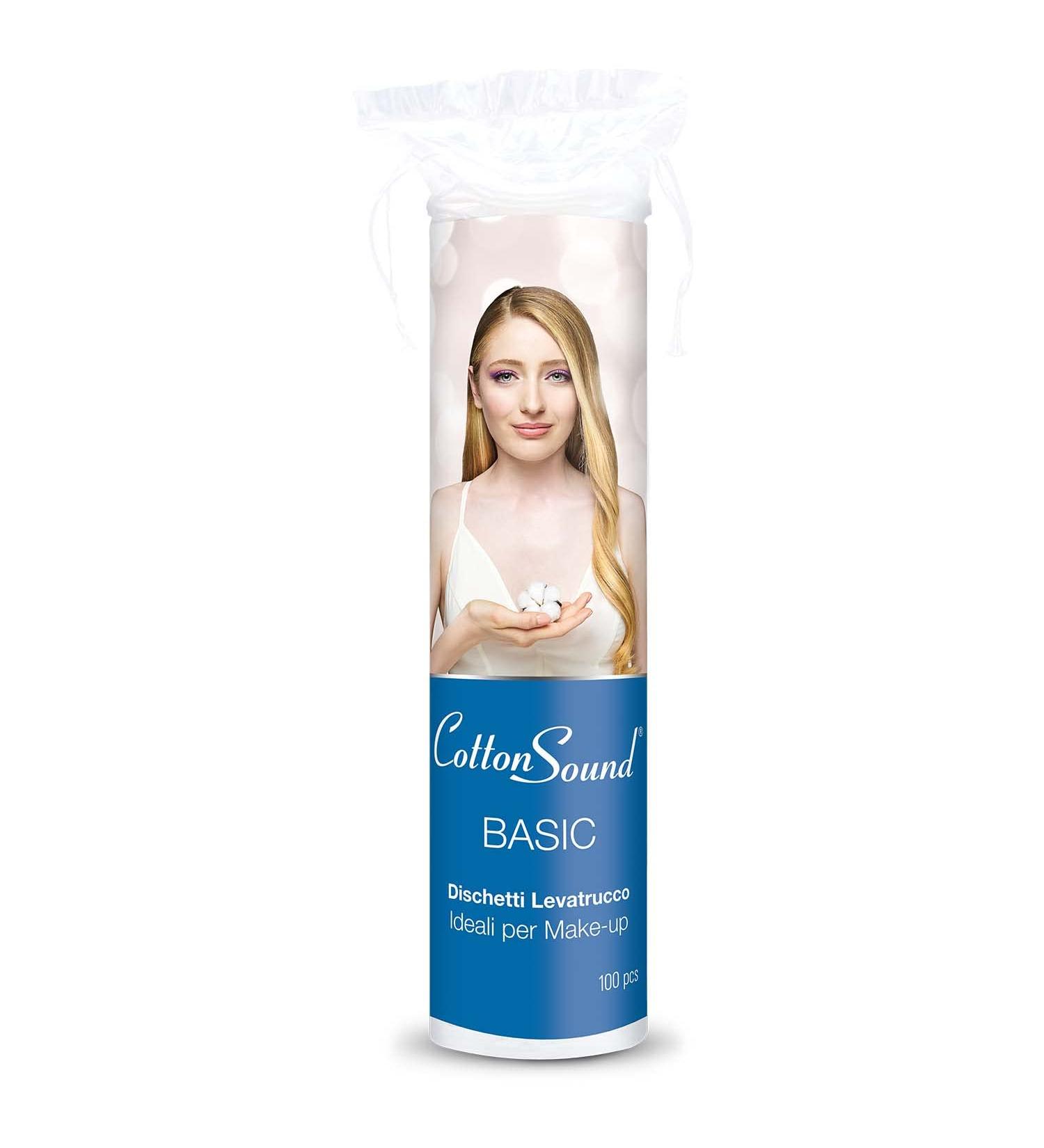 100% Cotton Sound Make-up Discs - 100 Pieces Gentle for All Skin Types Ideal Makeup Remover Made in Italy - International Shipping - Buy Online on GoSupps.com