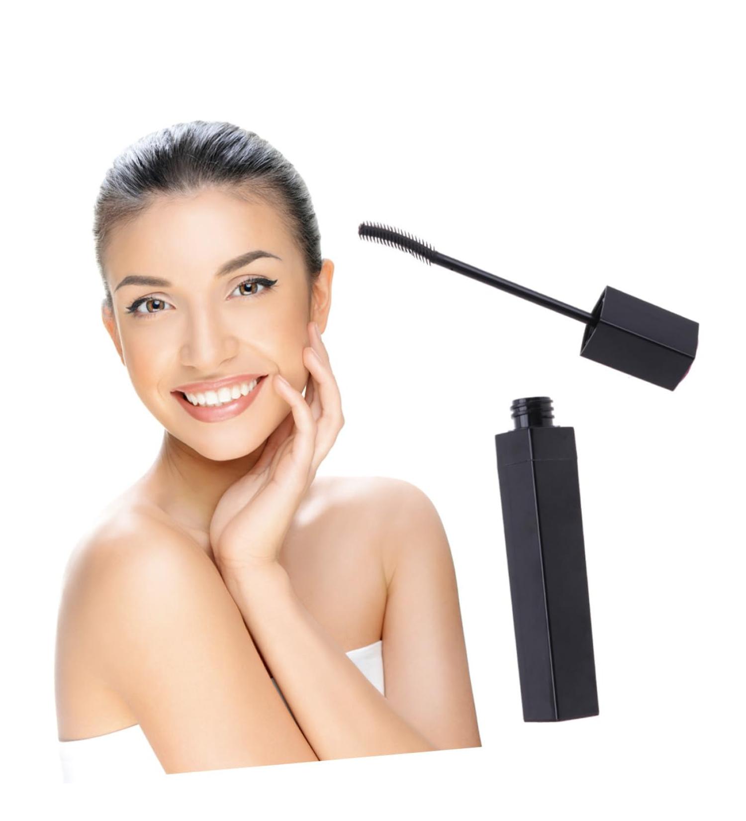 WOONEKY 3pcs Eyeliner Tube Bottle Eyelash Spoolies Eyelash Glue Tube Empty Eyeliner Tube Black - Buy Online on GoSupps.com