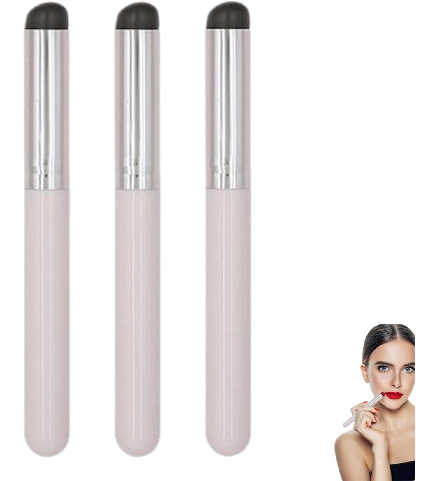 Silicone Lip Brush 3 Reusable Lip Makeup Applicator Silicone Makeup Brush Silicone Lip Balm Applicator Retractable Lip Makeup Brushes Multifunctional Tool for Lipstick Eyeshadow Lip Gloss - Buy Online on GoSupps.com