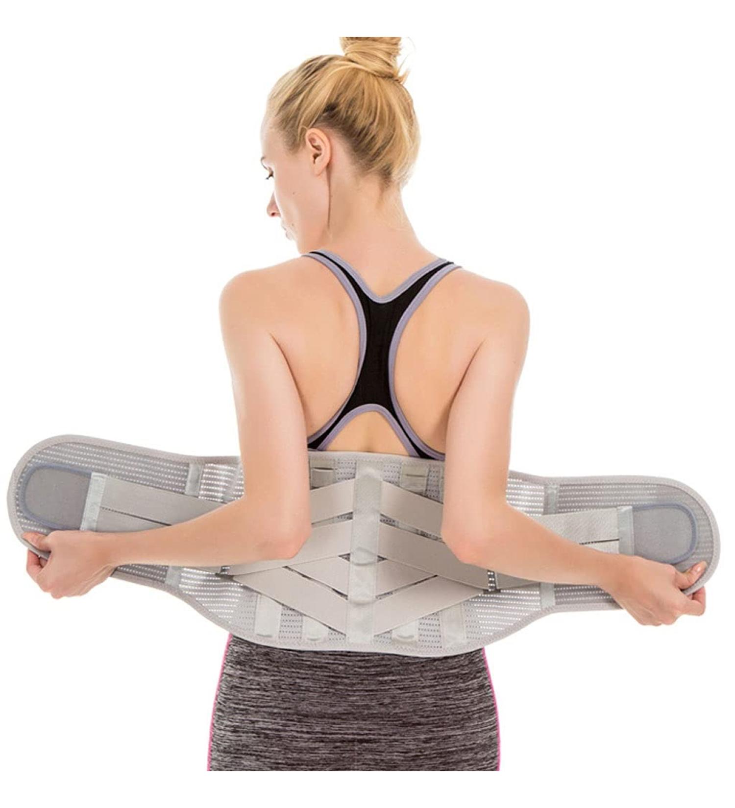 Back Bandage for Men & Women - Adjustable Compression Waist Belt for Herniated Disc & Sciatica Pain Relief - Dual Support & Comfort - Buy Online on GoSupps.com