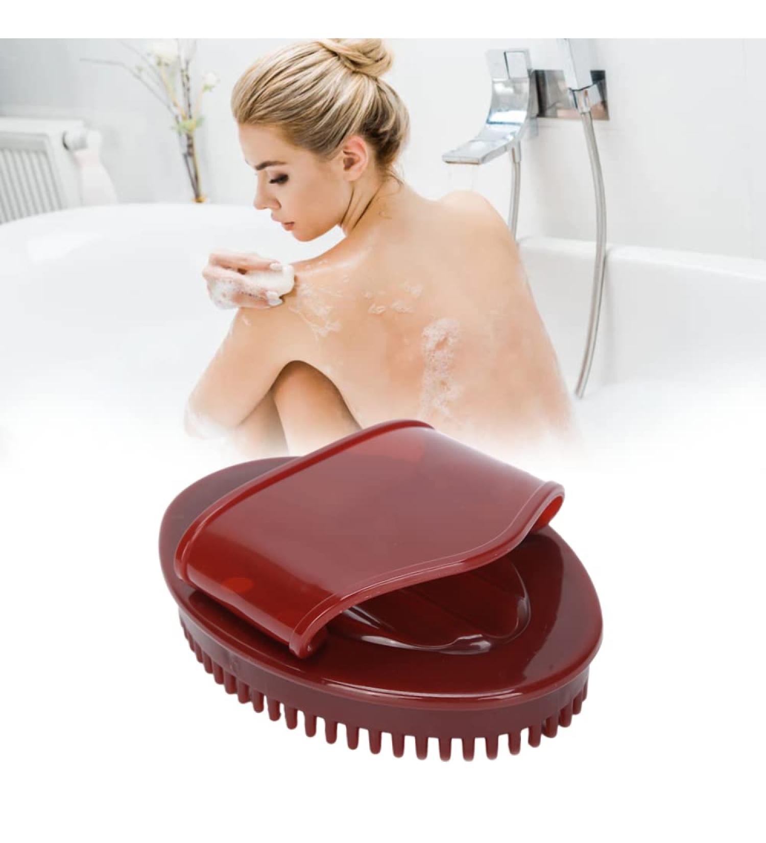 Meridians Massage Brush  Whole Body Relaxation Massage Comb Essential Oil Brush Body Scrubber Bath Body Brushes SPA Massager Device Health Care Washing Hair Scalp Shower (1)
