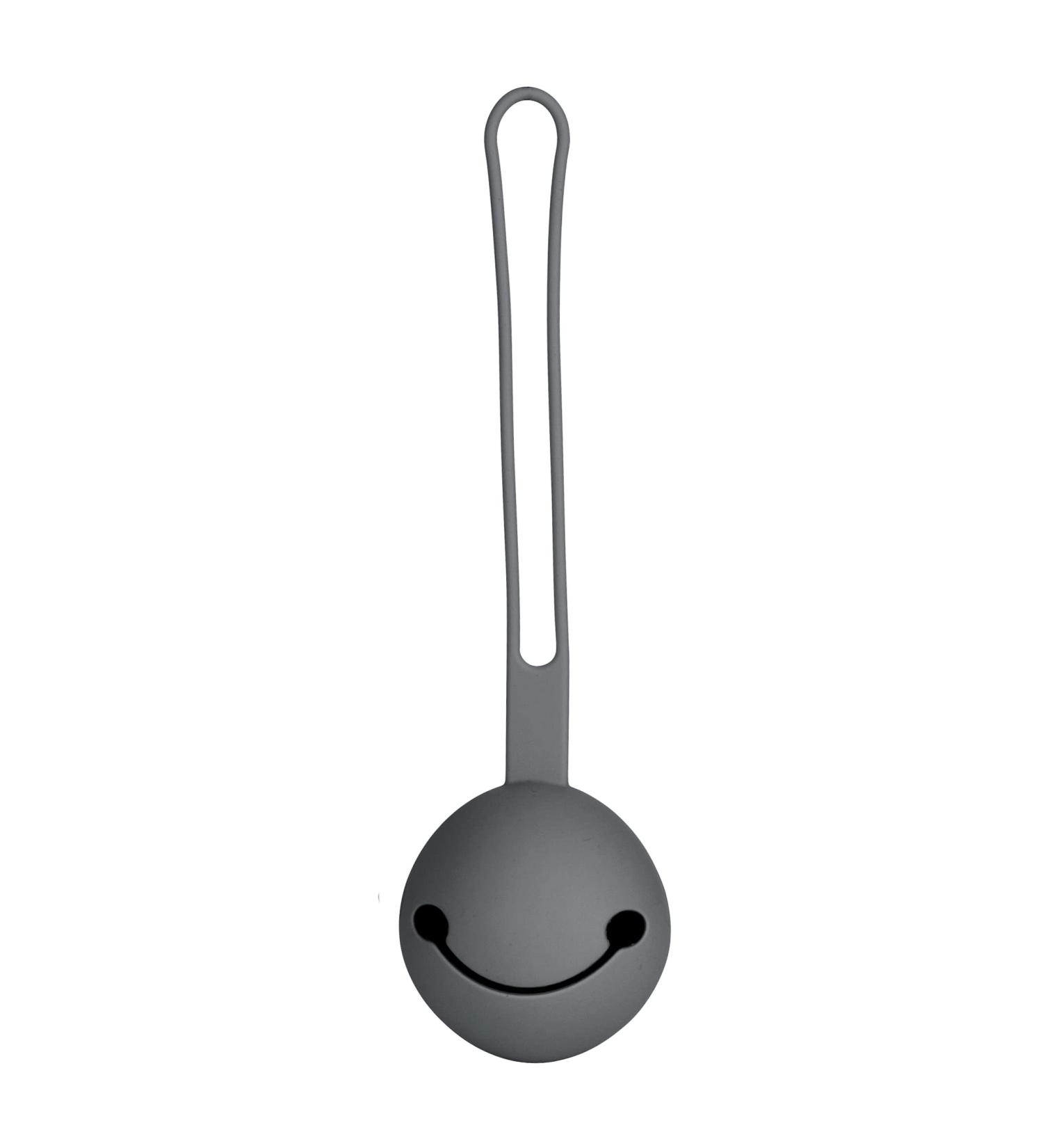 Bebe N Belle Baby Silicone Pacifier Holder - BPA Free, Elegant Charcoal Design | Stroller & Diaper Bag Attachment Case - Buy Online on GoSupps.com