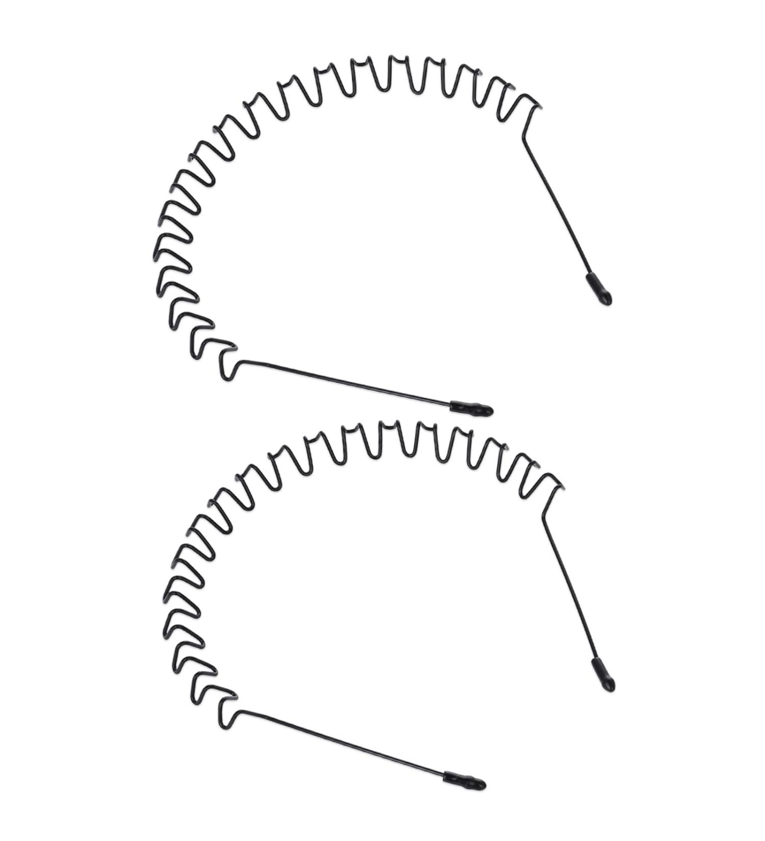 WLLHYF Metal Headbands 2 Pcs Fashion Non-Slip Elastic Men Women Hairbands for Outdoor Sports - Buy Online on GoSupps.com