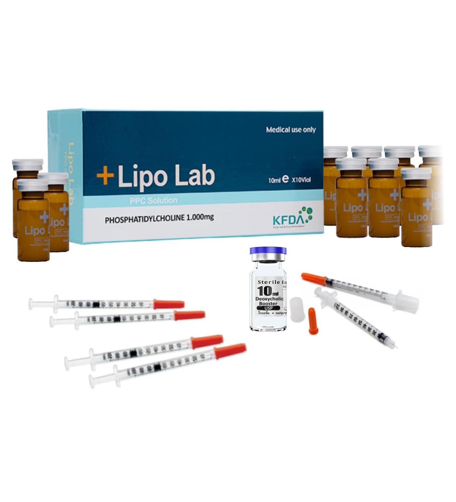 LipoLabMAX Kit | Cellulite & Fat Dissolver 10x10mL Vials | Targeted Fat & Cellulite Removal | Treatment Syringes & Instructions Included - Buy Online on GoSupps.com
