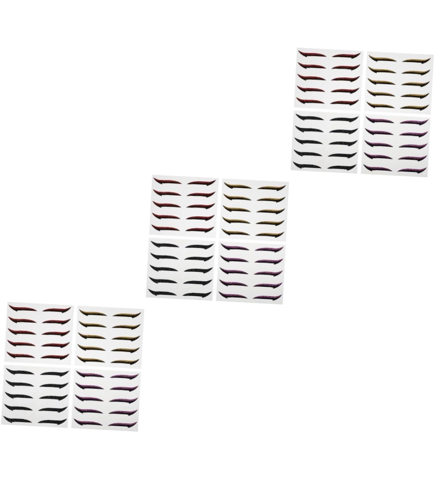 Didiseaon 60 Pairs Eyeshadow Stickers Eye Makeup Decals Eyelid Stickers Eye Makeup Tools Make up Line Paper - Buy Online on GoSupps.com