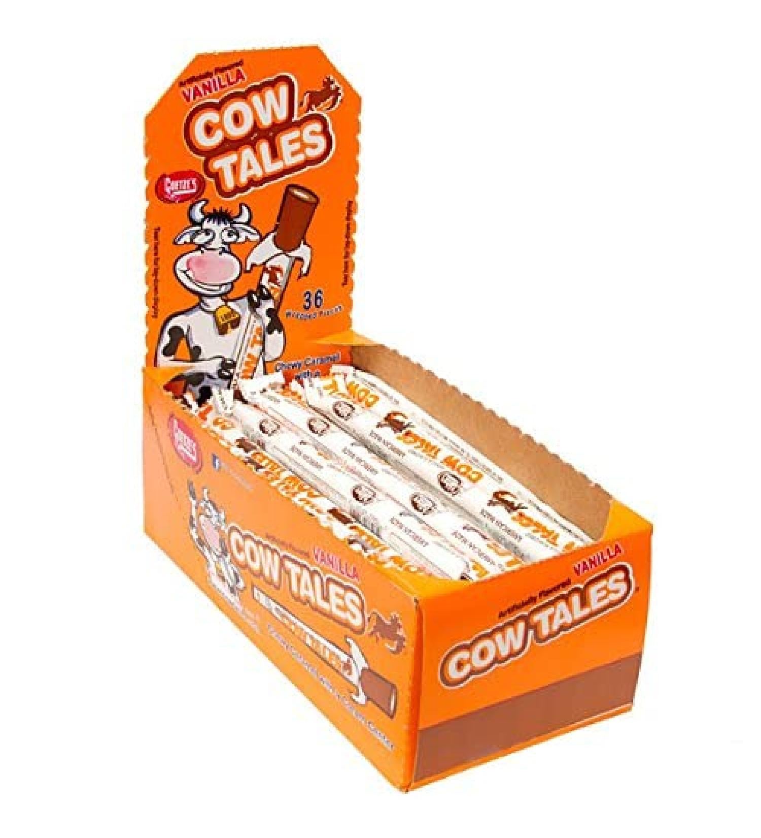 Goetze's Cow Tales Caramel & Cream Sticks - 36-Piece Box | Delicious Candy Treats - Buy Online on GoSupps.com