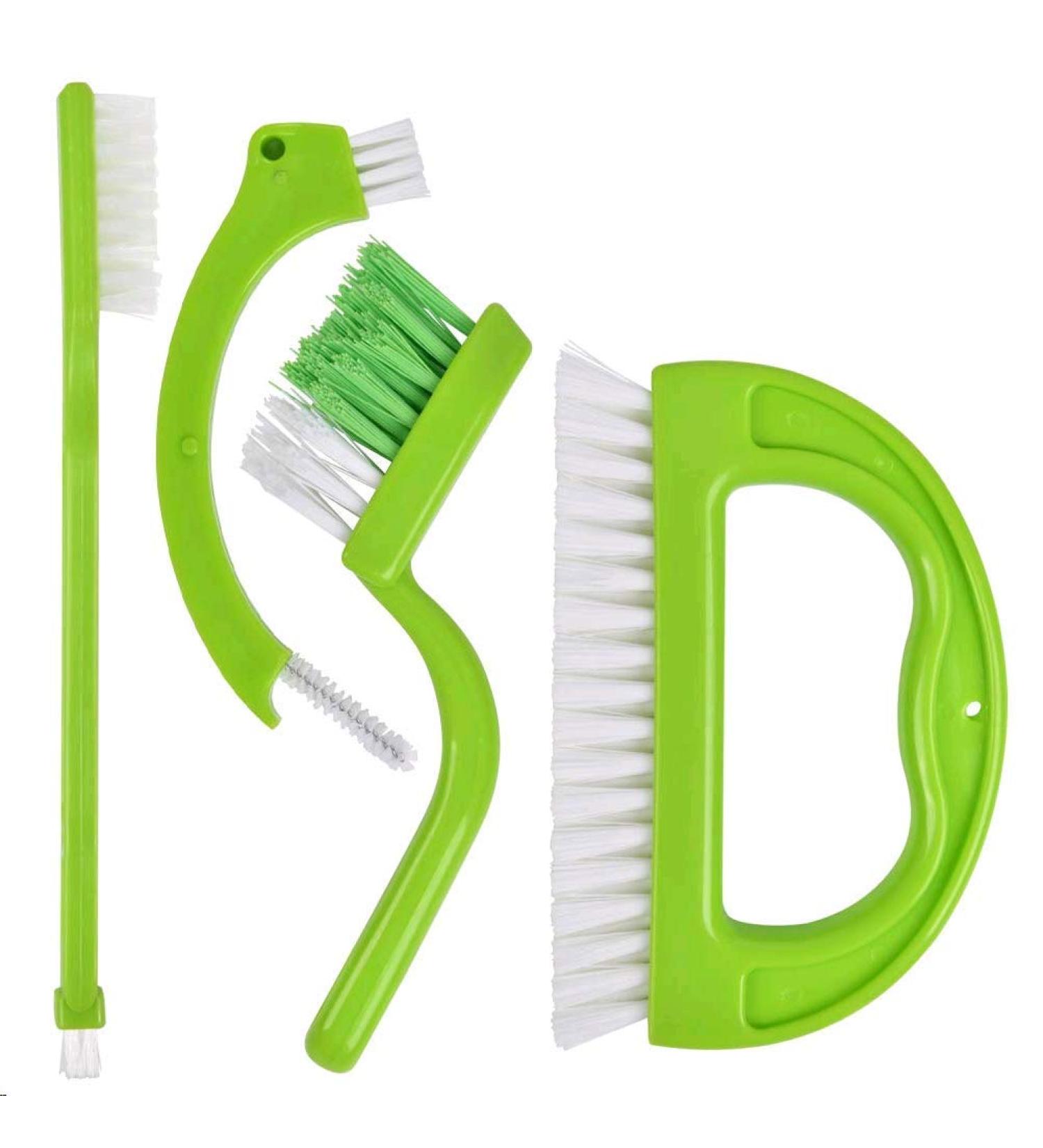 4-Piece Grout Brush 4-in-1 Grout Cleaner Brush with Nylon Bristles Tile Joint Cleaning Scrubber Brush for Deep Cleaning Shower Floors Window Bathroom Kitchen Track Bathtub - Buy Online on GoSupps.com