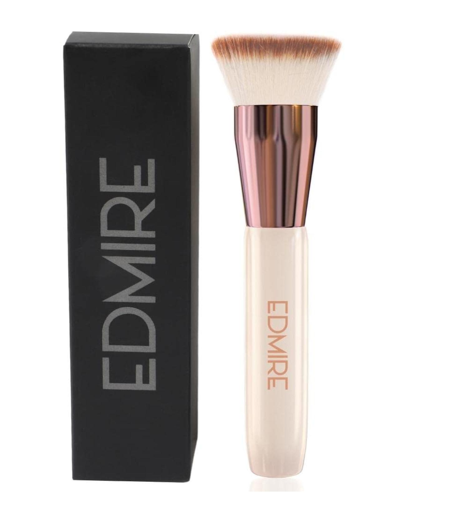 EDMIRE Foundation Brush - Kabuki Flat Top Makeup Brush for Liquid Foundations - Pink - Buy Online on GoSupps.com