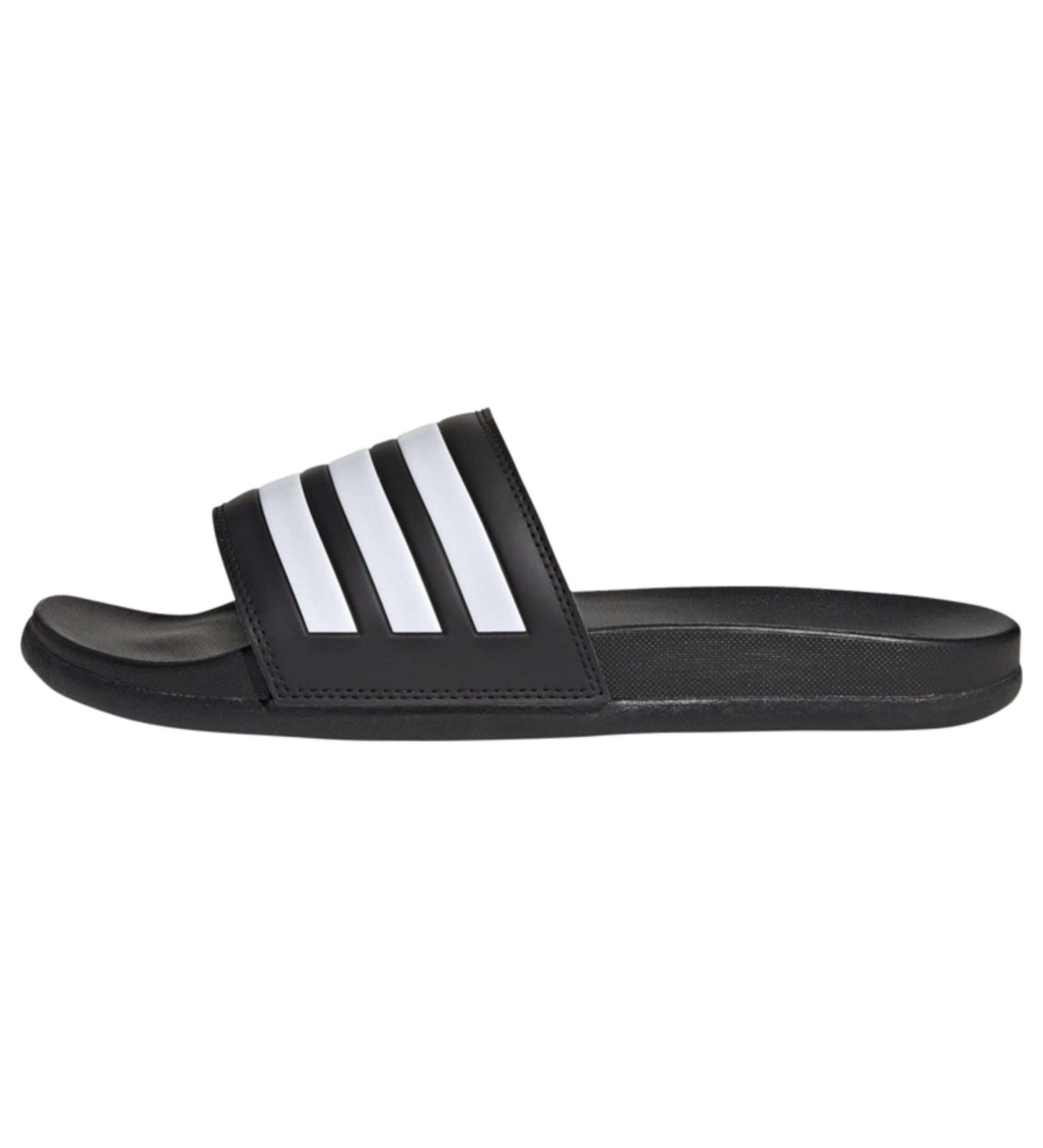 Buy adidas Unisex Adilette Comfort Slides 44.5 EU - Core Black & Cloud White | International Shipping Available - Buy Online on GoSupps.com