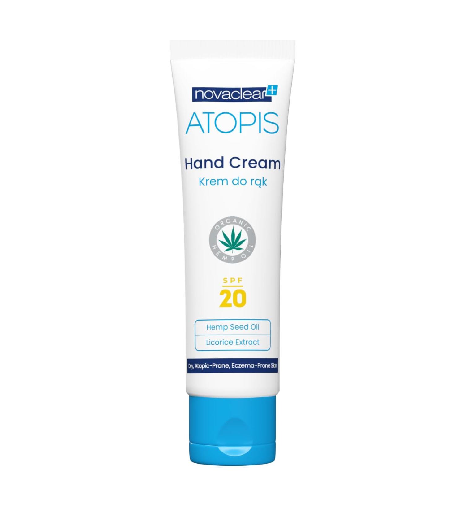  Novaclear Novaclear Atopis Hand Cream with Organic Hemp Oil 50ml - Buy Online on GoSupps.com