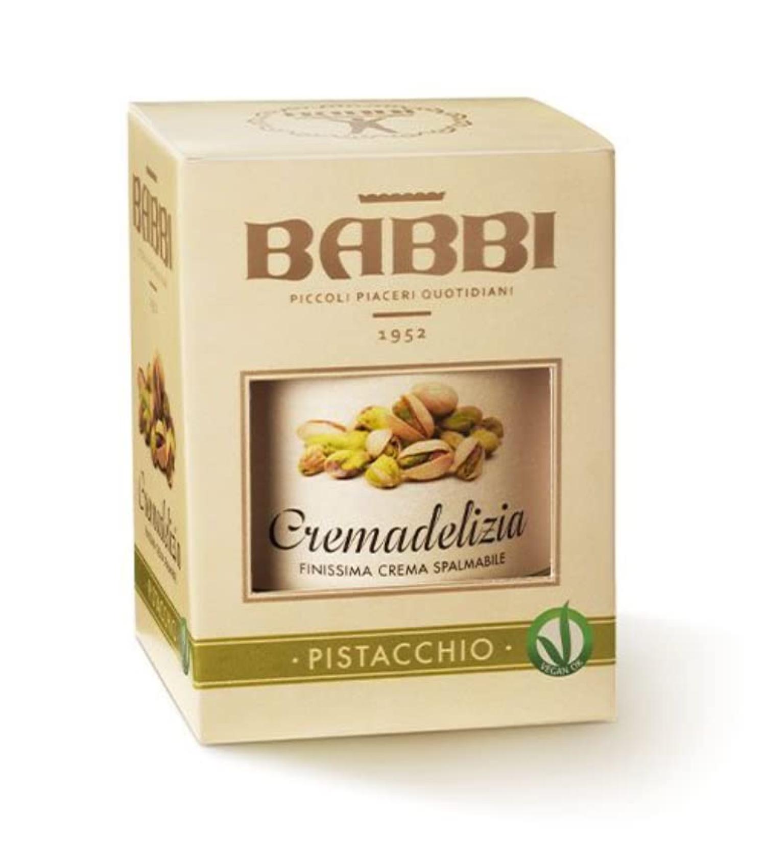 Babbi Pistachio Spread - Gluten-Free Breakfast Spread from Italy - 10.58oz - Buy Online on GoSupps.com
