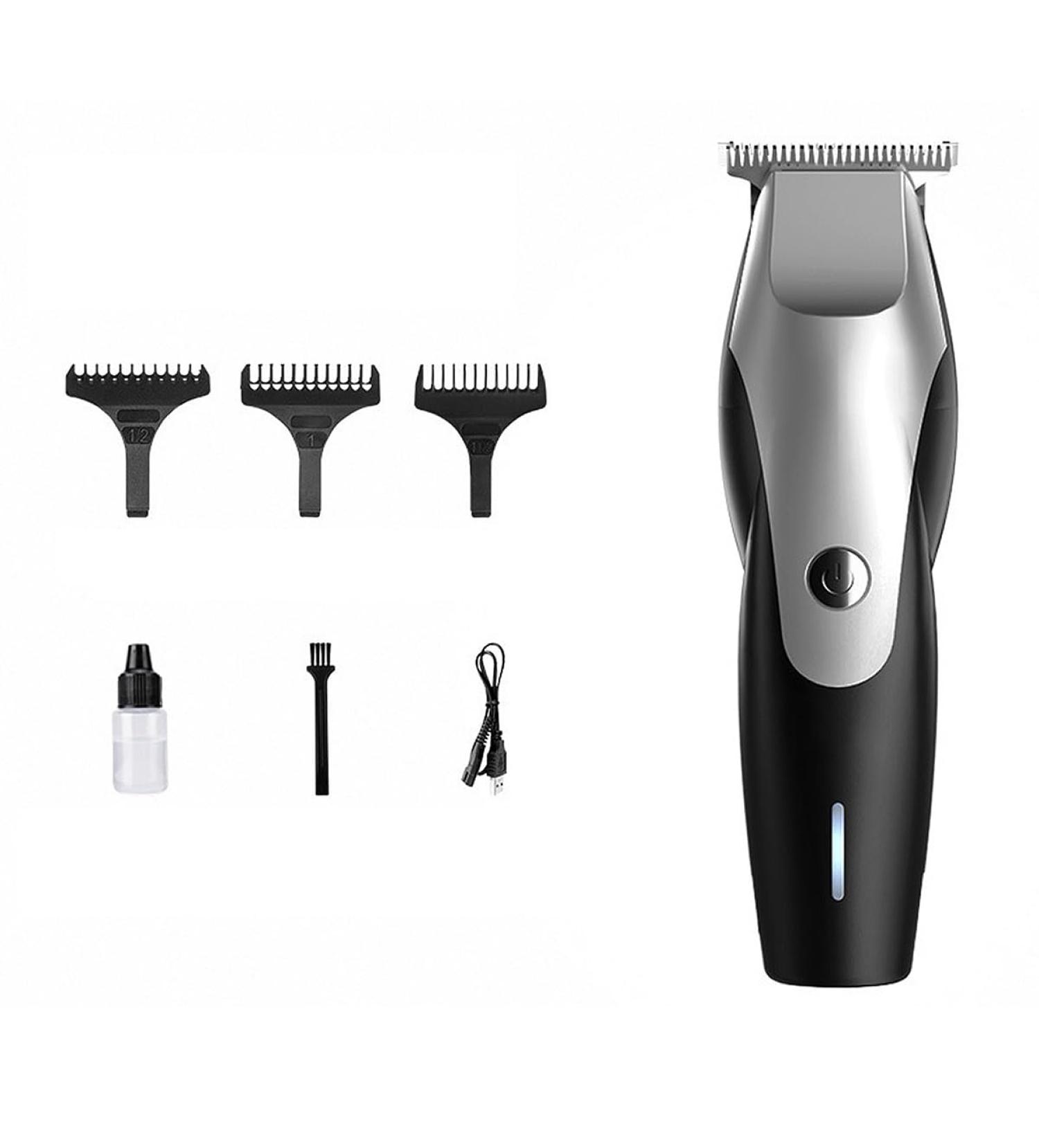 Hair Clippers for Men USB Electric Hair Clippers Men Rechargeable Cordless Close Cutting T-Blade Hair Trimmer with 3 Combs Black Set - Buy Online on GoSupps.com