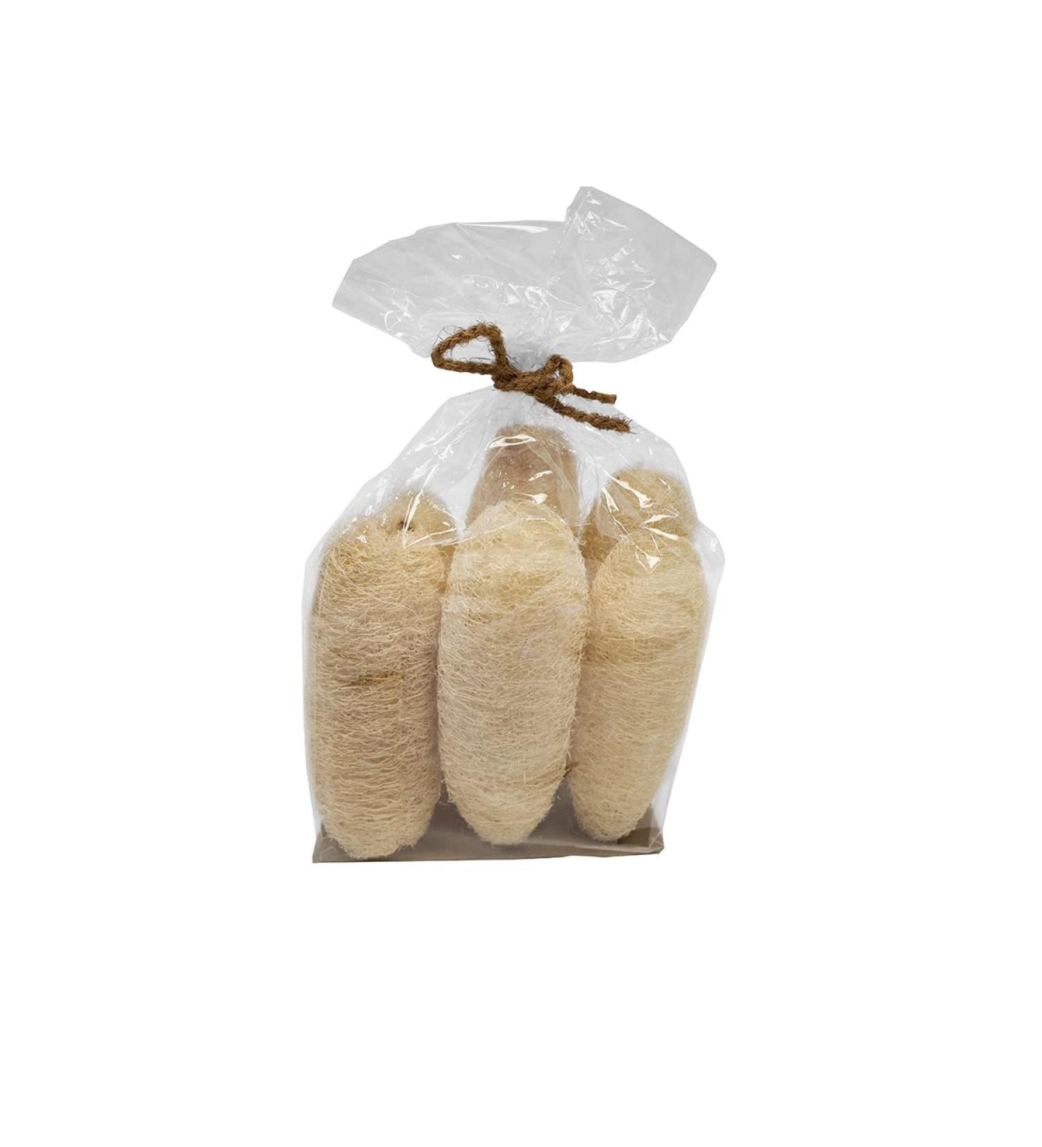 100% Natural Exfoliating Loofahs - Set of 6 Bath Sponges - Eco-Friendly Luffa Body Scrubber for Shower & Spa - Buy Online on GoSupps.com