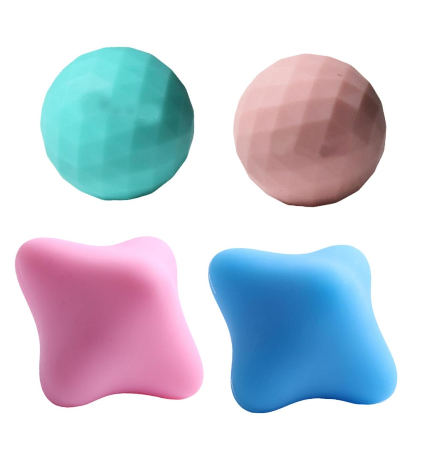 Beavorty Roll - 4pcs Deep Tissue Massage Balls for Yoga Foot Relief & Menstrual Comfort | International Shipping Available - Buy Online on GoSupps.com