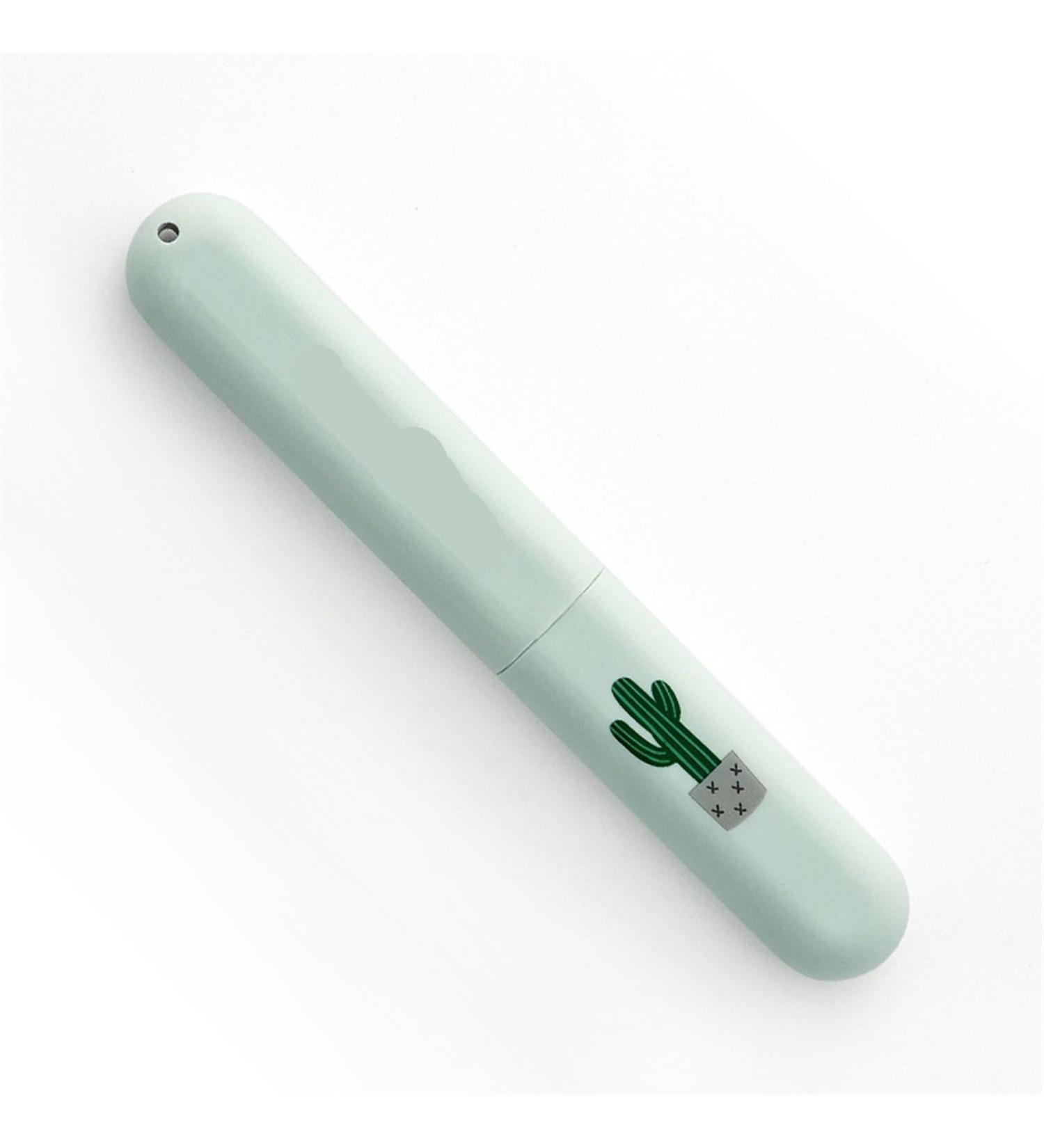 Portable Green Toothbrush Holder & Organizer | Travel Storage Case for Bathroom Accessories | International Shipping Available - Buy Online on GoSupps.com