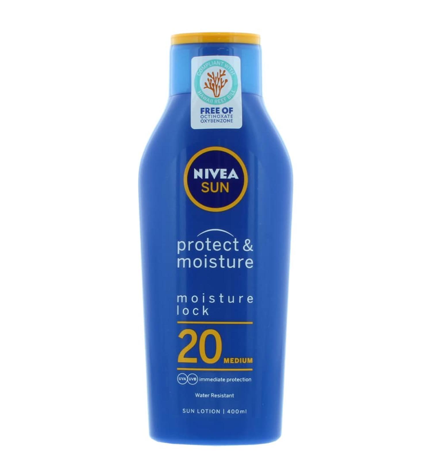 NIVEA SUN 400ML LOTION PROTECT & MOISTURE SPF20