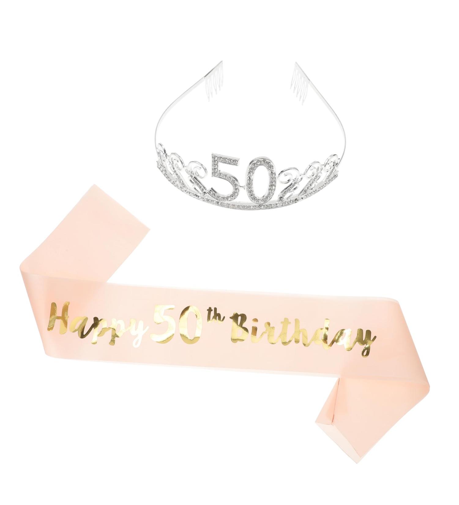 Beaupretty 1 Set Party Sash Crystal Headband Rhinestone Headpiece Birthday Favors for Adults Rhinestone Hat Bday Accessories for Women Crown Hair Comb Jewelry Set Miss Rhinestones - Buy Online on GoSupps.com