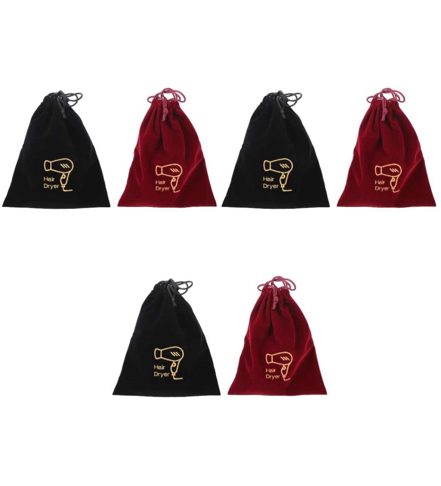 KALLORY 6 Pcs Storage Bag Makeup Travel Bag Canvas Drawstring Bag Storage Organizer Hair Dryer Travel Rack - Buy Online on GoSupps.com