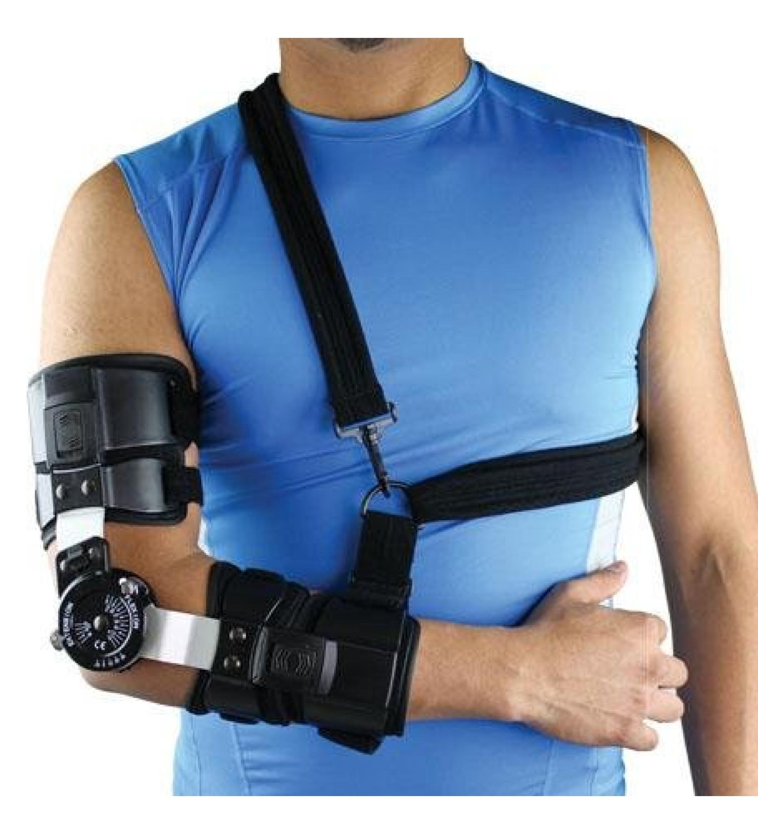 Comfortland Medical CK-700 Universal Premier Hinged Post-Op Elbow Brace Elbow Brace With Strap (LEFT UNIVERSAL)