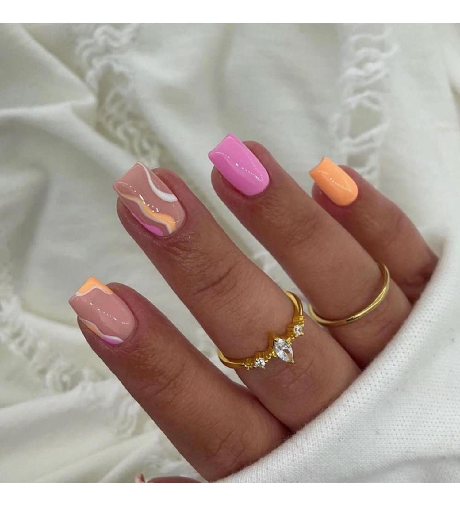 Stunning Short Coffin Nail Designs