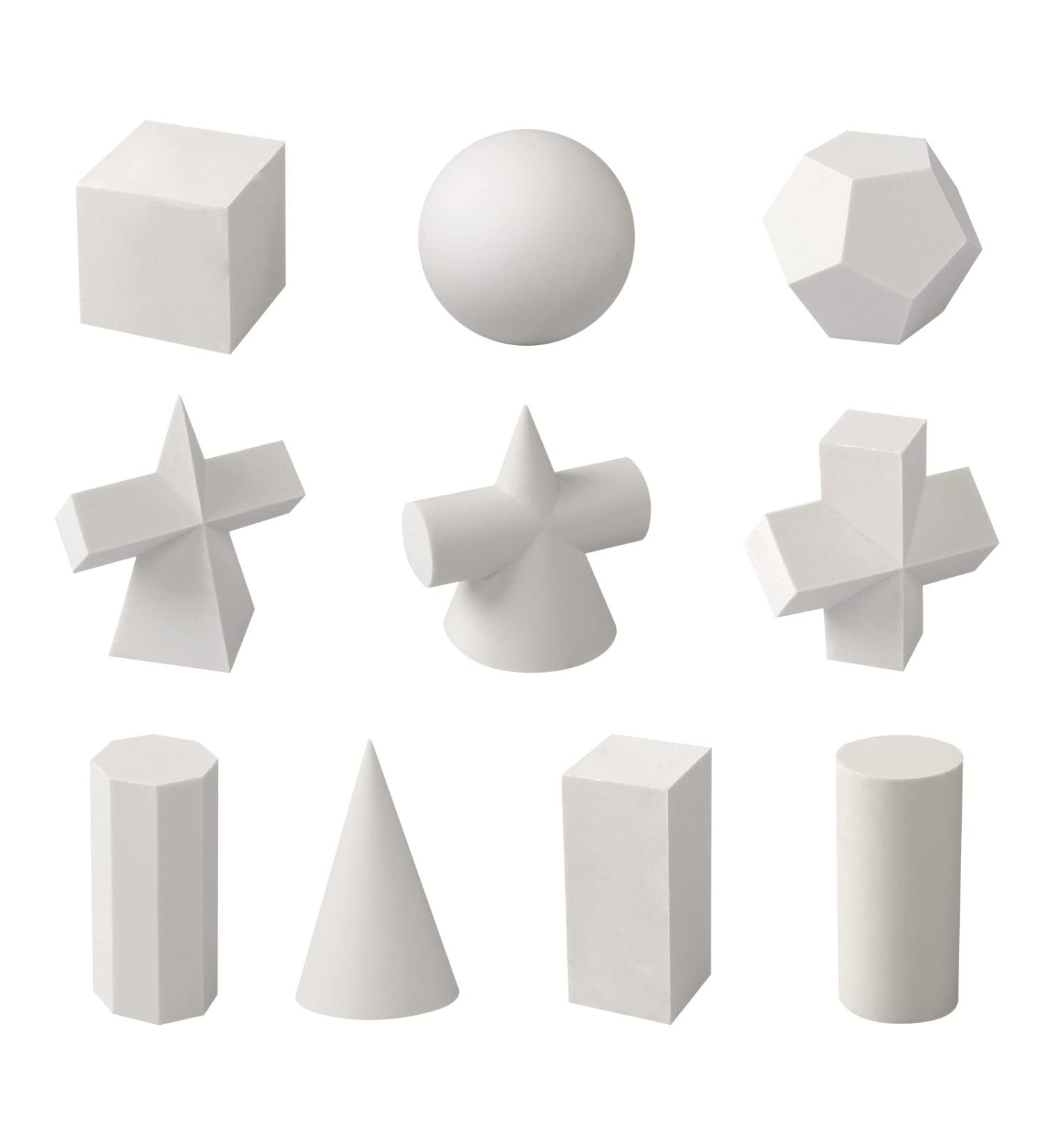 10PCS 2-Inch Mini Resin Geometry Mold Set for Learning & Art Crafts - Home Decor & Drawing Practice - Buy Online on GoSupps.com