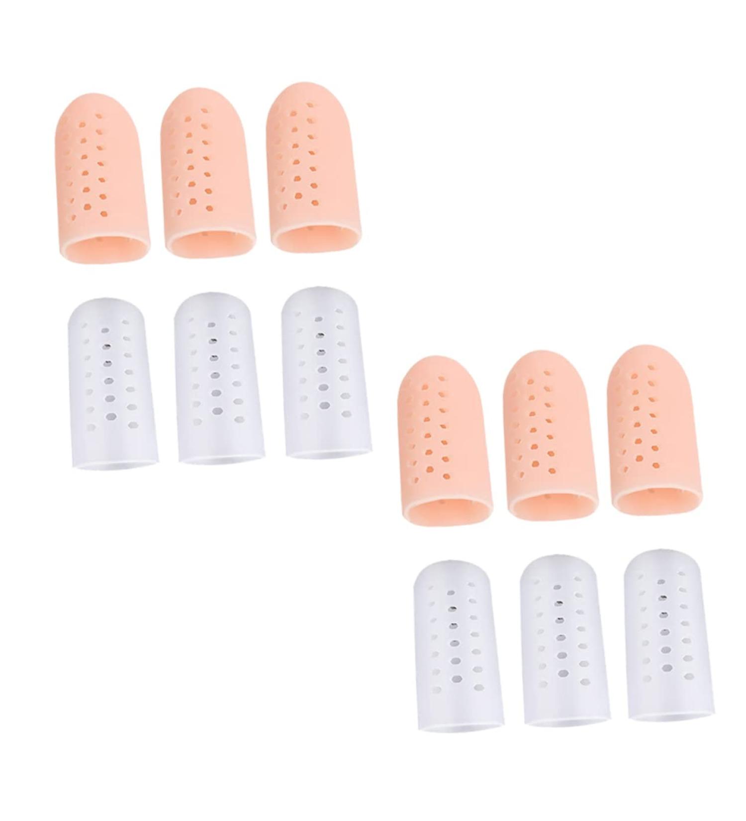 6 Pairs Silicone Toe Protector Cushion - Foot Splitter and Toe Caps Assorted Color - 4.3x1.7cm - Buy Online on GoSupps.com