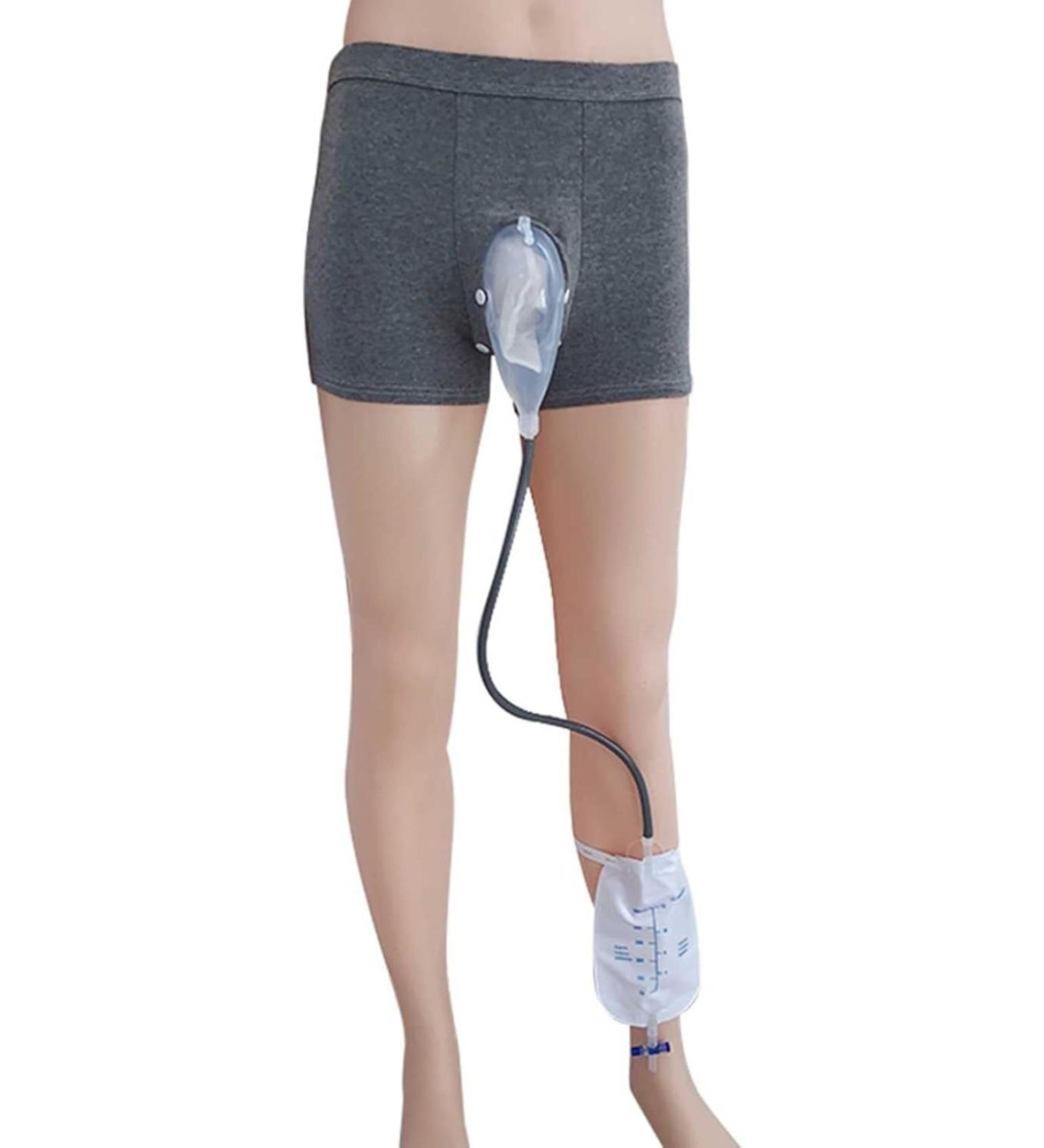 Urinals Collector Bags for Men - Reusable Wearable Pee Drainage System (Small) - International Shipping Available - Buy Online on GoSupps.com