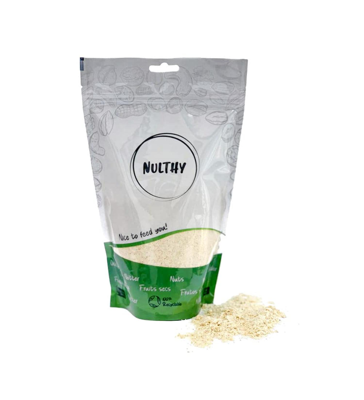 NULTHY NULTHY - Almond flour defatted organic - Natural dried fruits - Organic cultivation - Almond protein - Gluten free - Vegan (1000g)