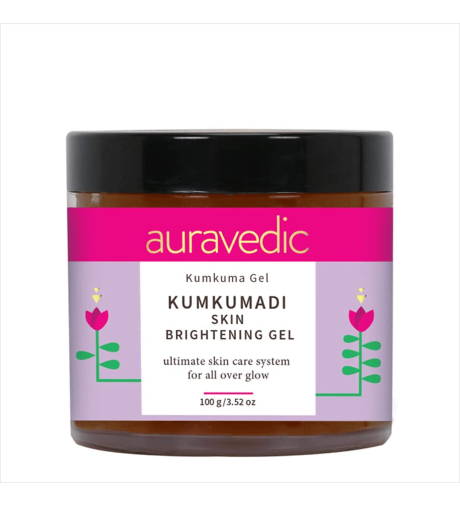 Kumkumadi Gel - Saffron Infused Moisturizer for Dull Skin | Hydrating & Illuminating Face Cream for All Skin Types | 3.53 Oz/100g - Buy Online on GoSupps.com