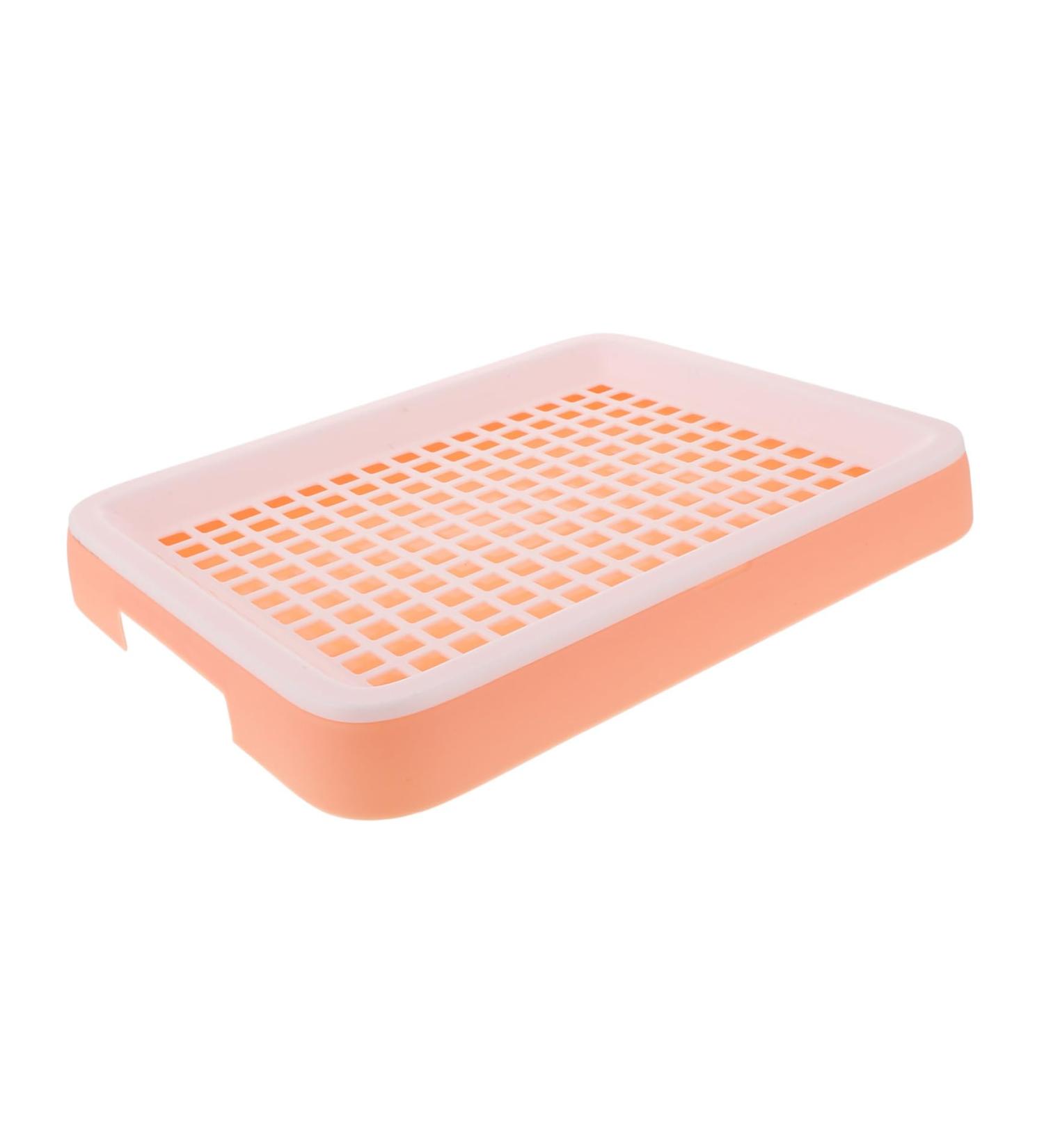INOOMP Box Hamster Toilet Pet Accessories Cup Guinea Bunny Cage Indoor Animal Kit Tub Pink Pp Small Cage 24.5X19.5X3CM Pink - Buy Online on GoSupps.com