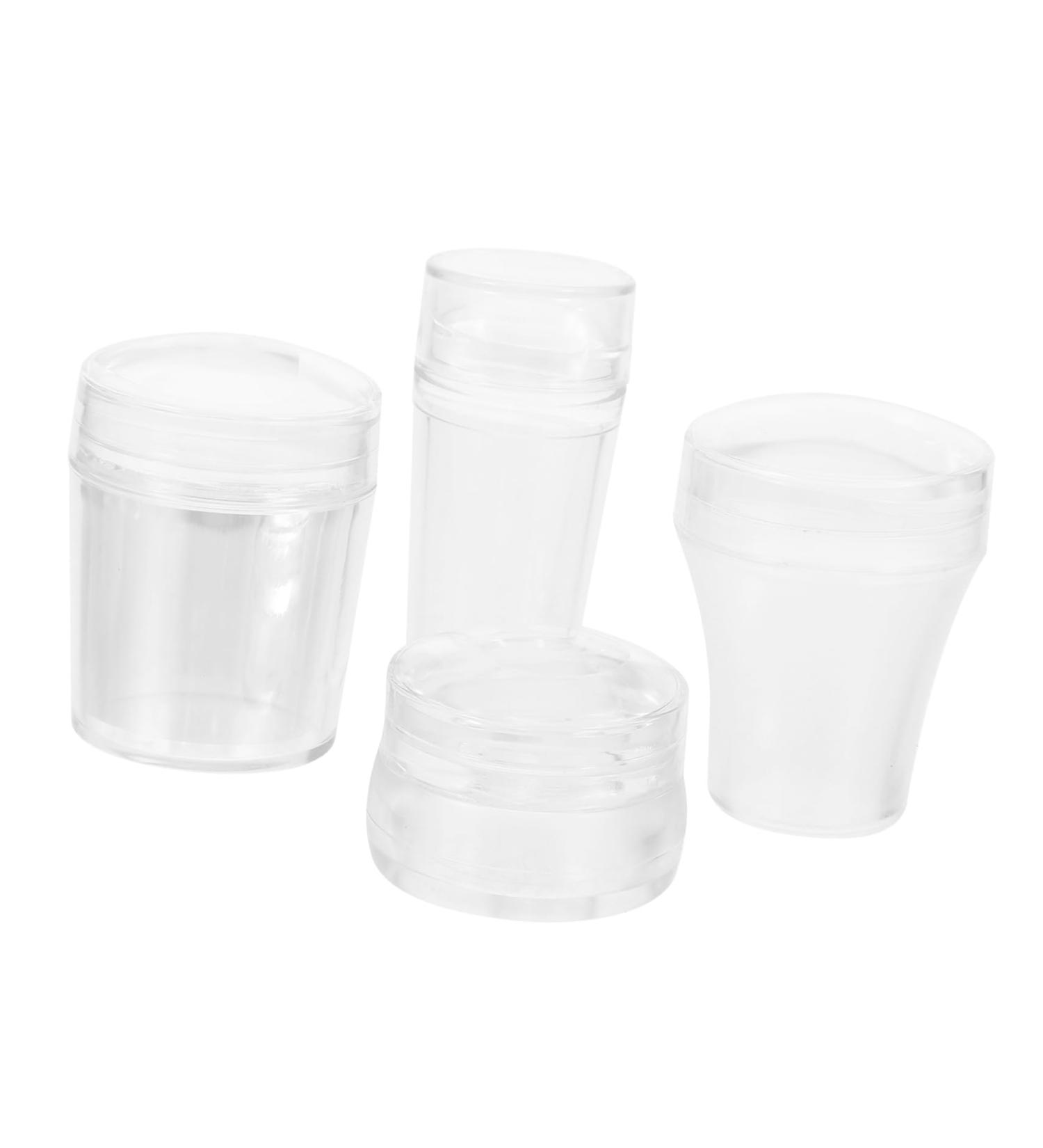 Shop Lurrose 4-Piece Nail Art Silicone Stamp Set - Jelly Nail Design Stamper & Tools for DIY Nail Art | International Shipping Available - Buy Online on GoSupps.com