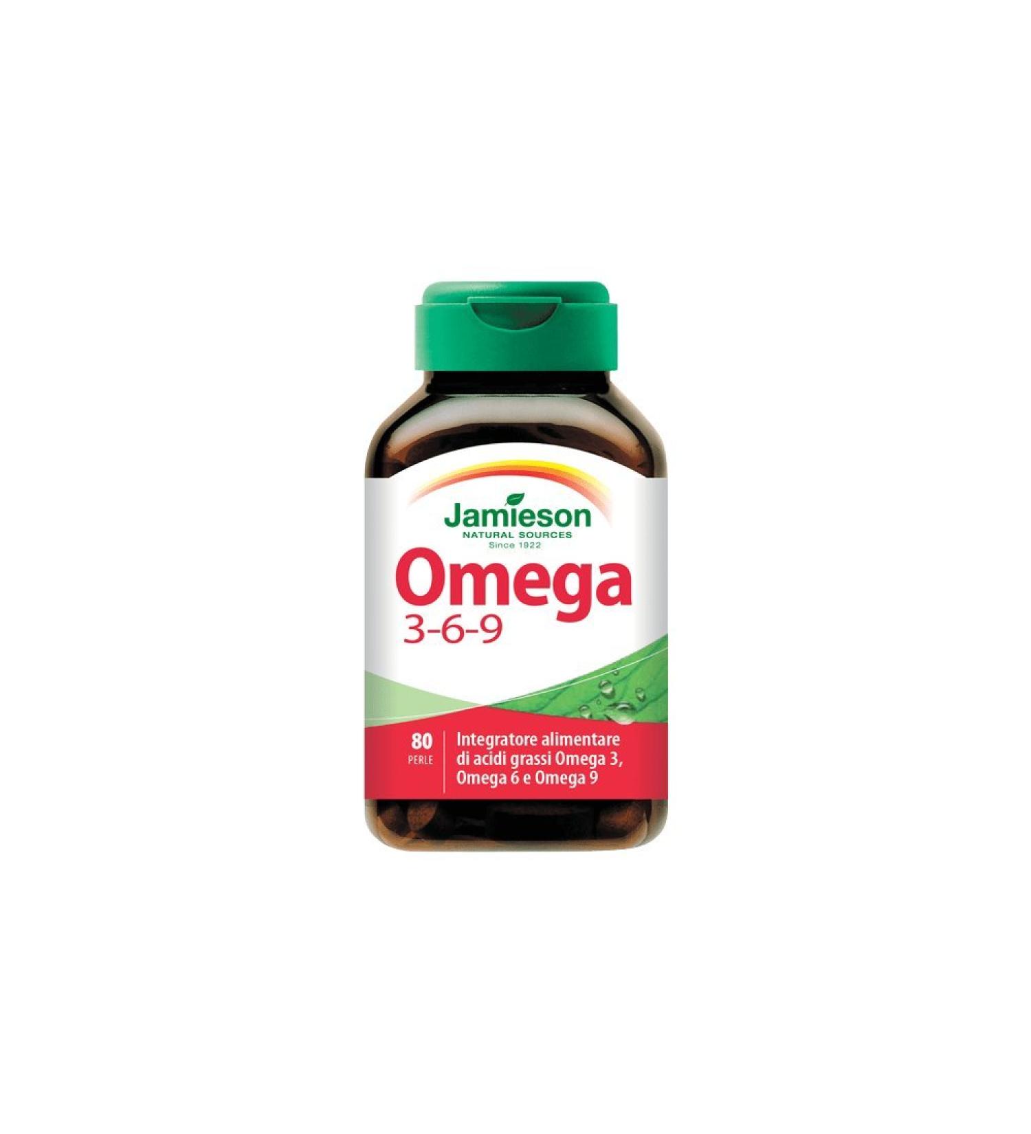 Jamieson Laboratories Jamieson Biovita Srl Omega 3-6-9 Flaxseed Oil Borage Fish 80 Beads