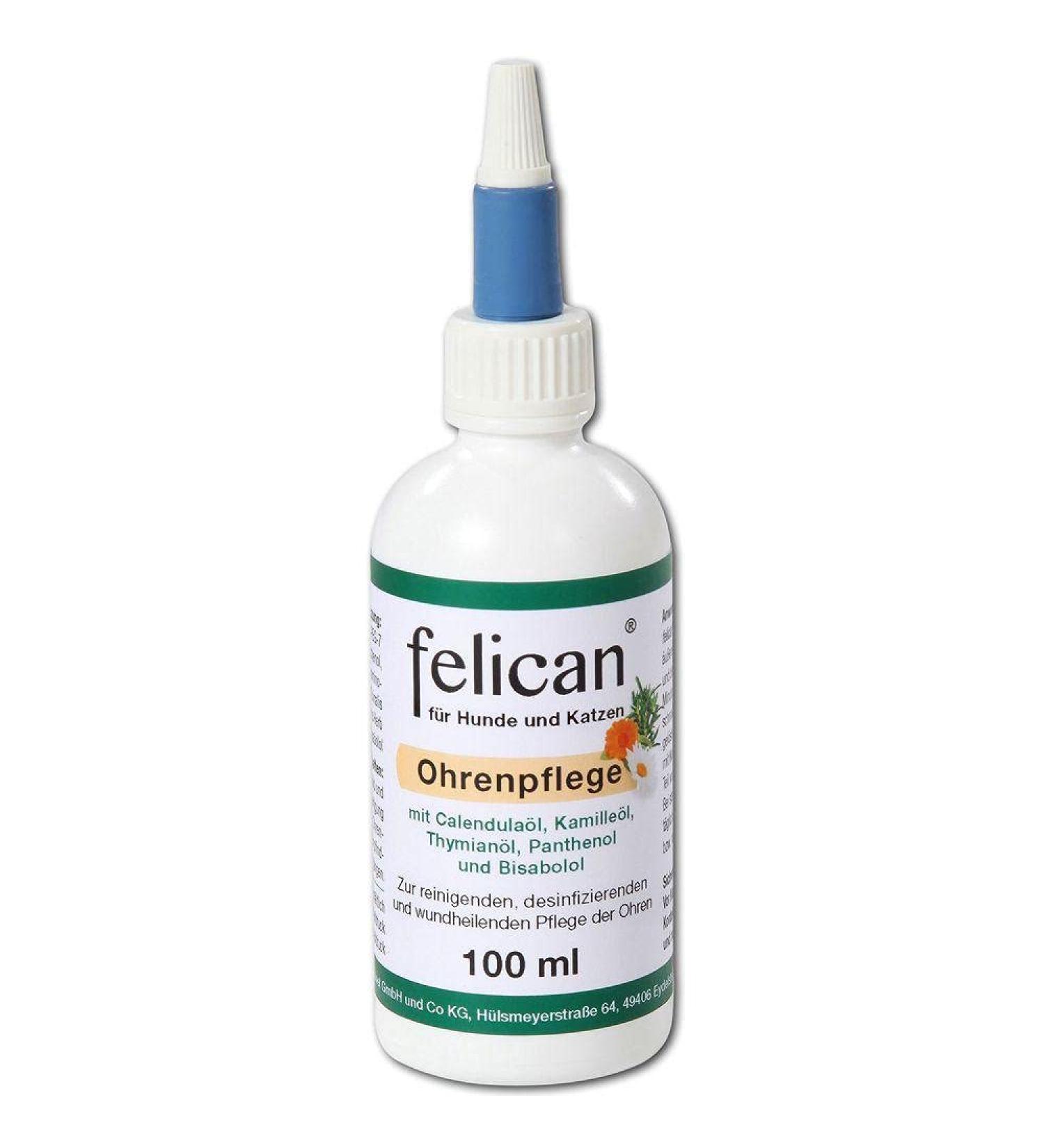 Feravet Felican Ear Care 100ml - Essential Cleaning Disinfectant & Wound Healing for Dogs & Cats | International Shipping - Buy Online on GoSupps.com