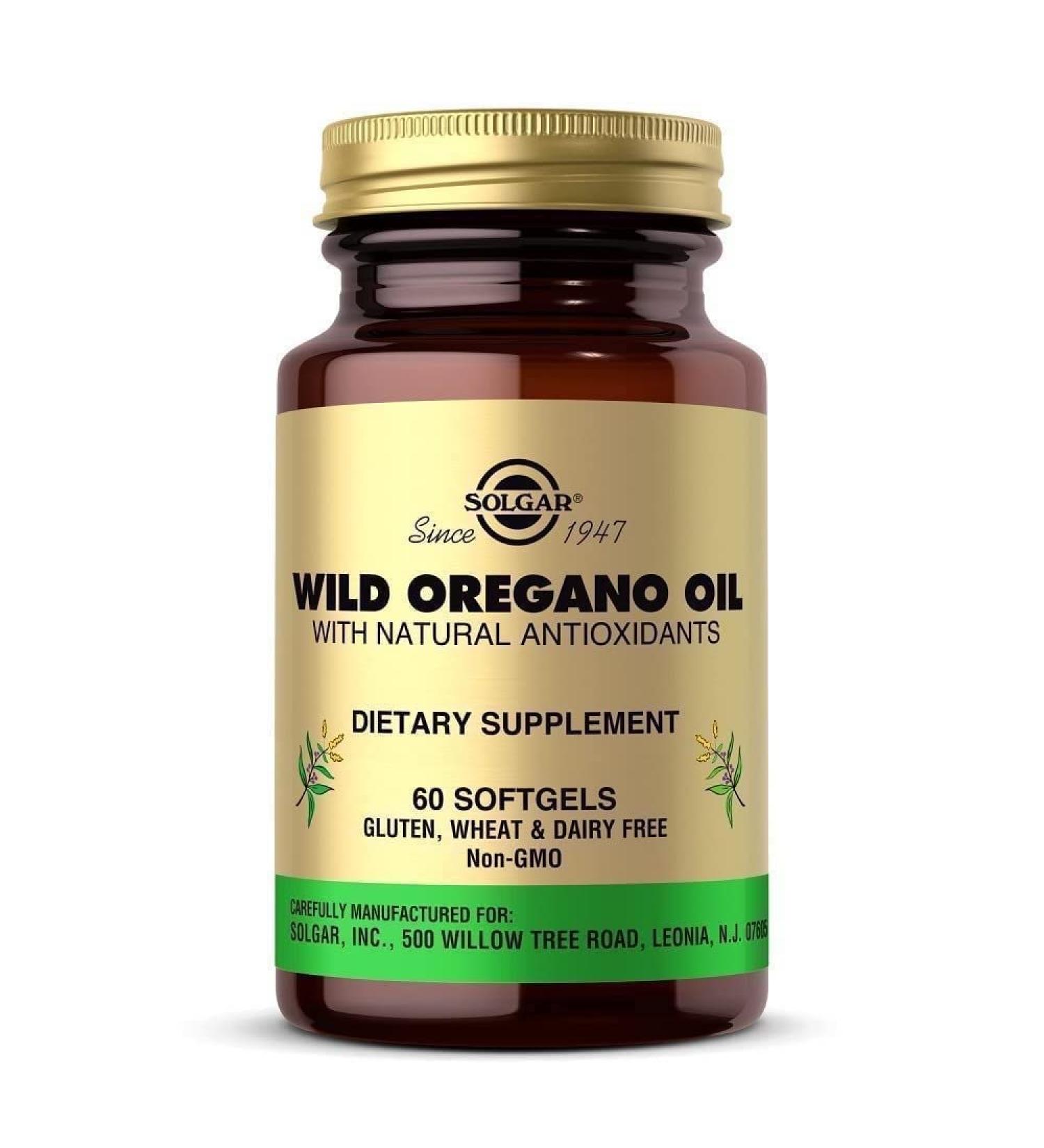 Solgar Wild Oregano Oil 60 Softgels