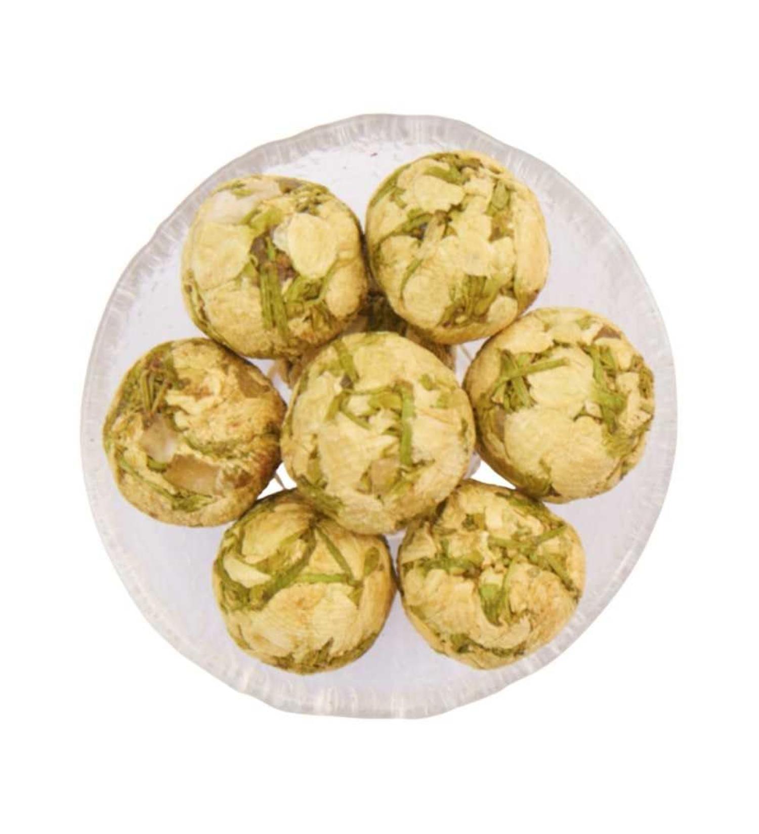 Add Fruits Boules de Jasmin la P che Infusion de Fleurs 100% V g tal Fait Main sans Th ine 48g 8 Boules